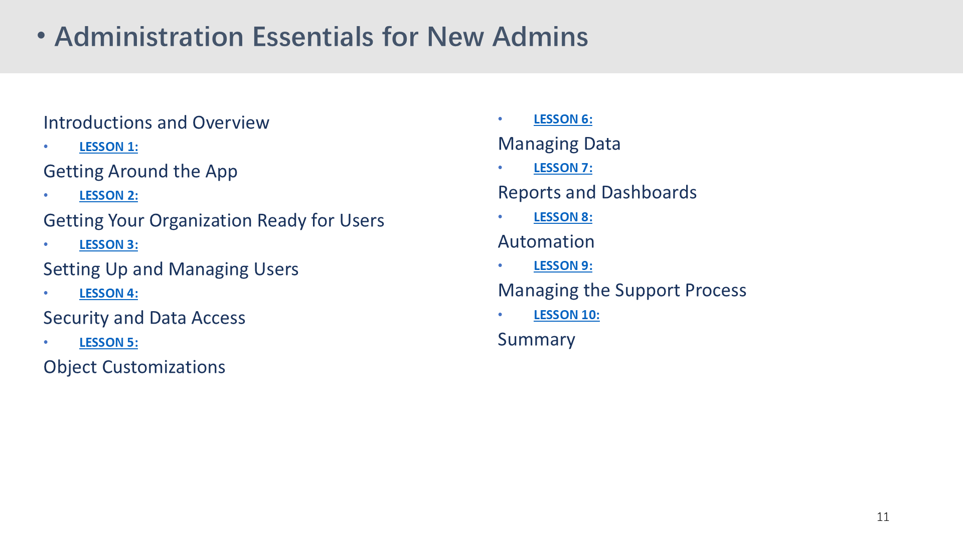Administration Essentials for New Admins
