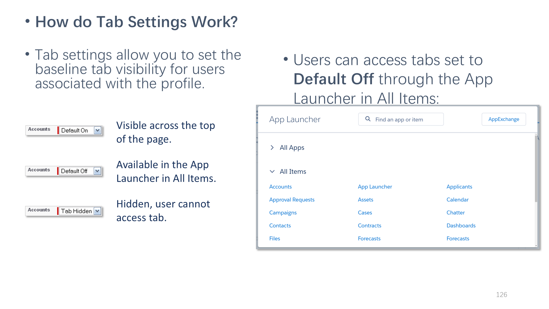 How do Tab Settings Work?