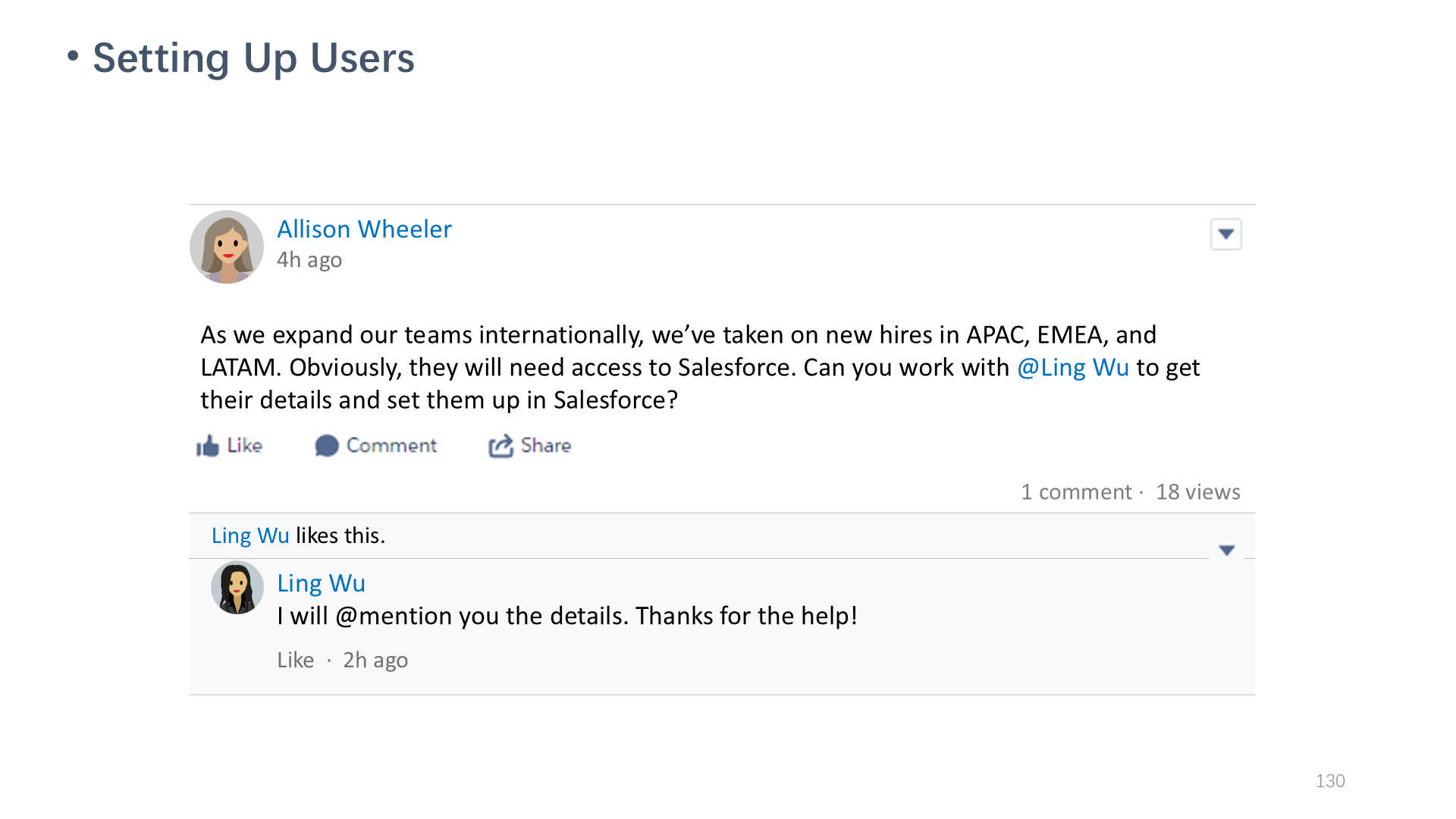 Setting Up Users