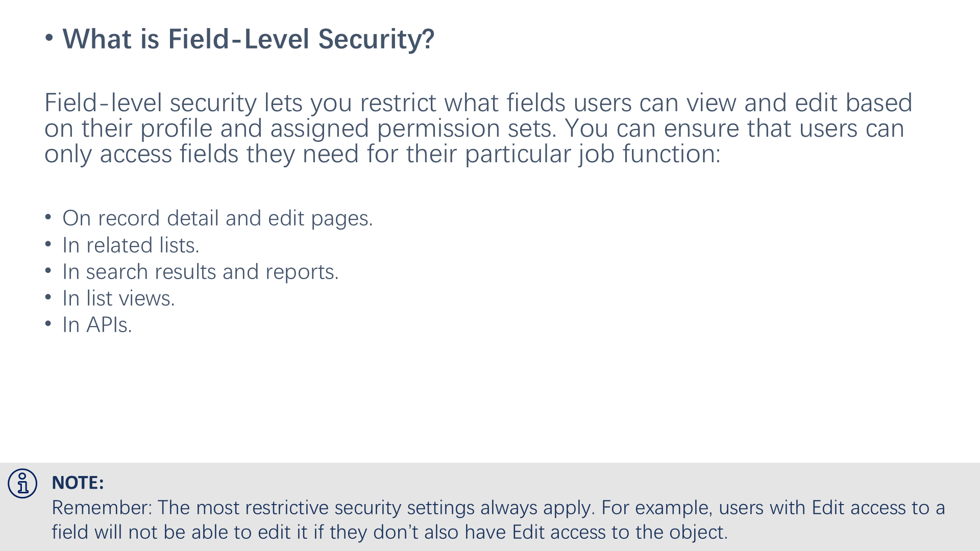 What is Field-Level Security?