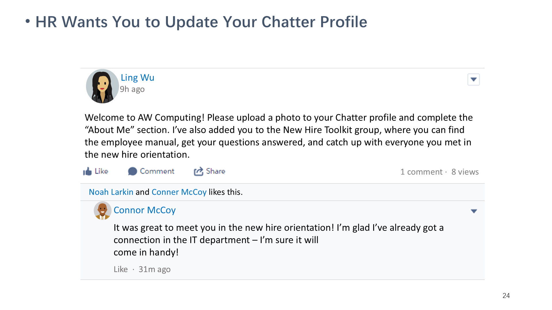HR Wants You to Update Your Chatter Profile
