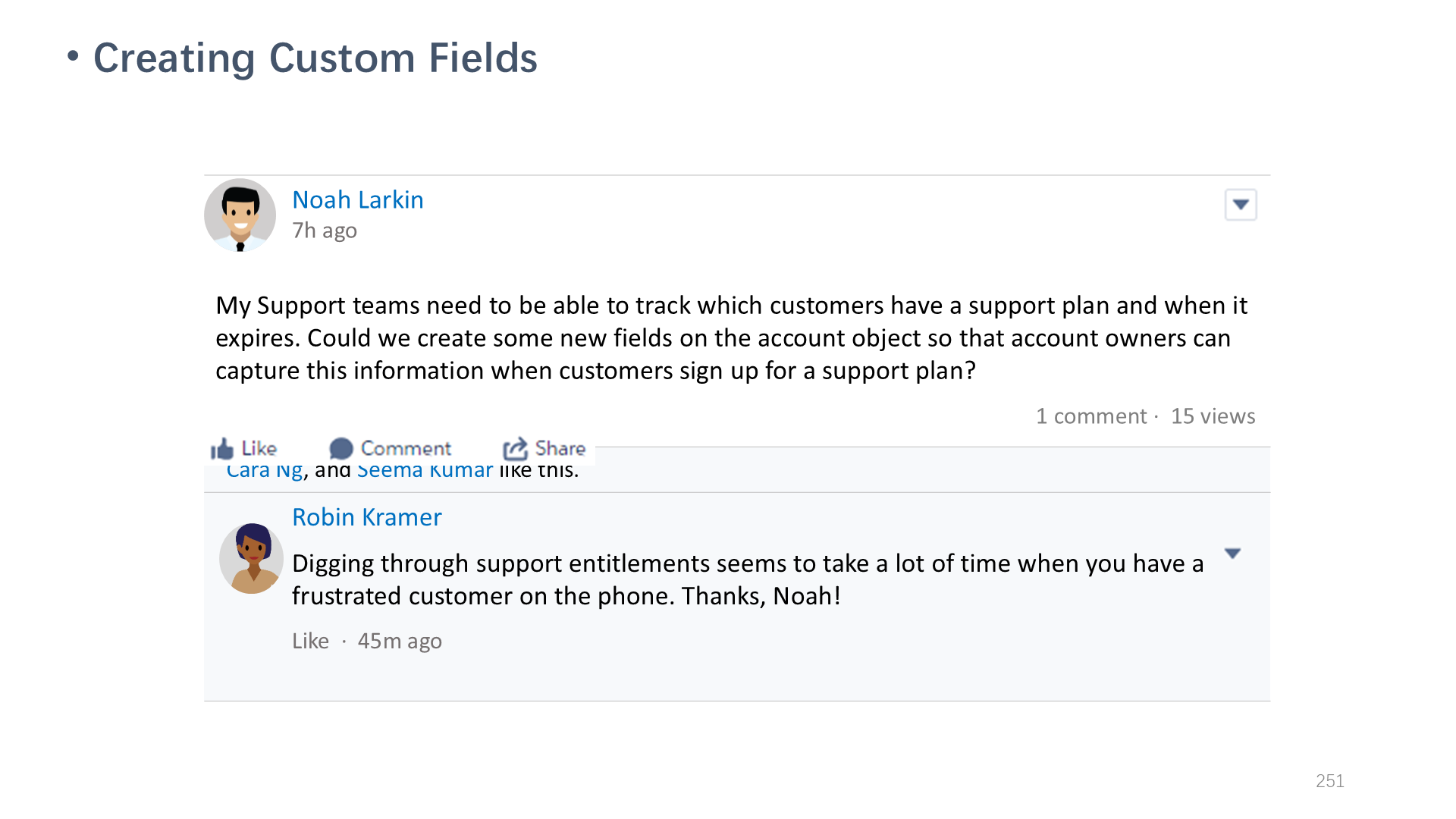 Creating Custom Fields