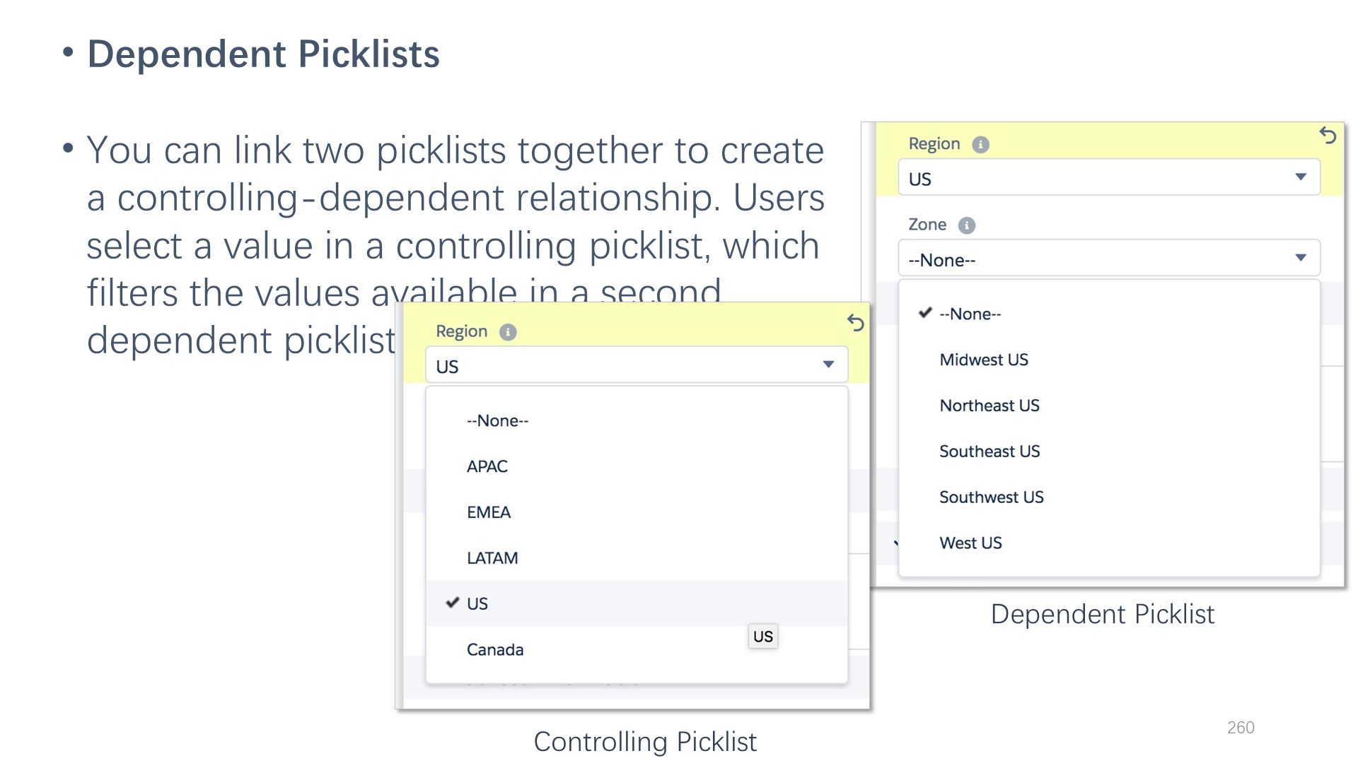Dependent Picklists
