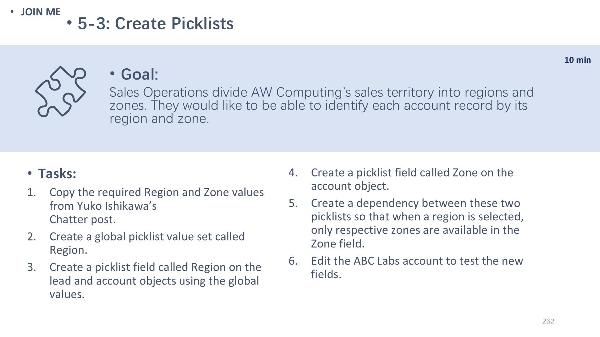 5-3: Create Picklists