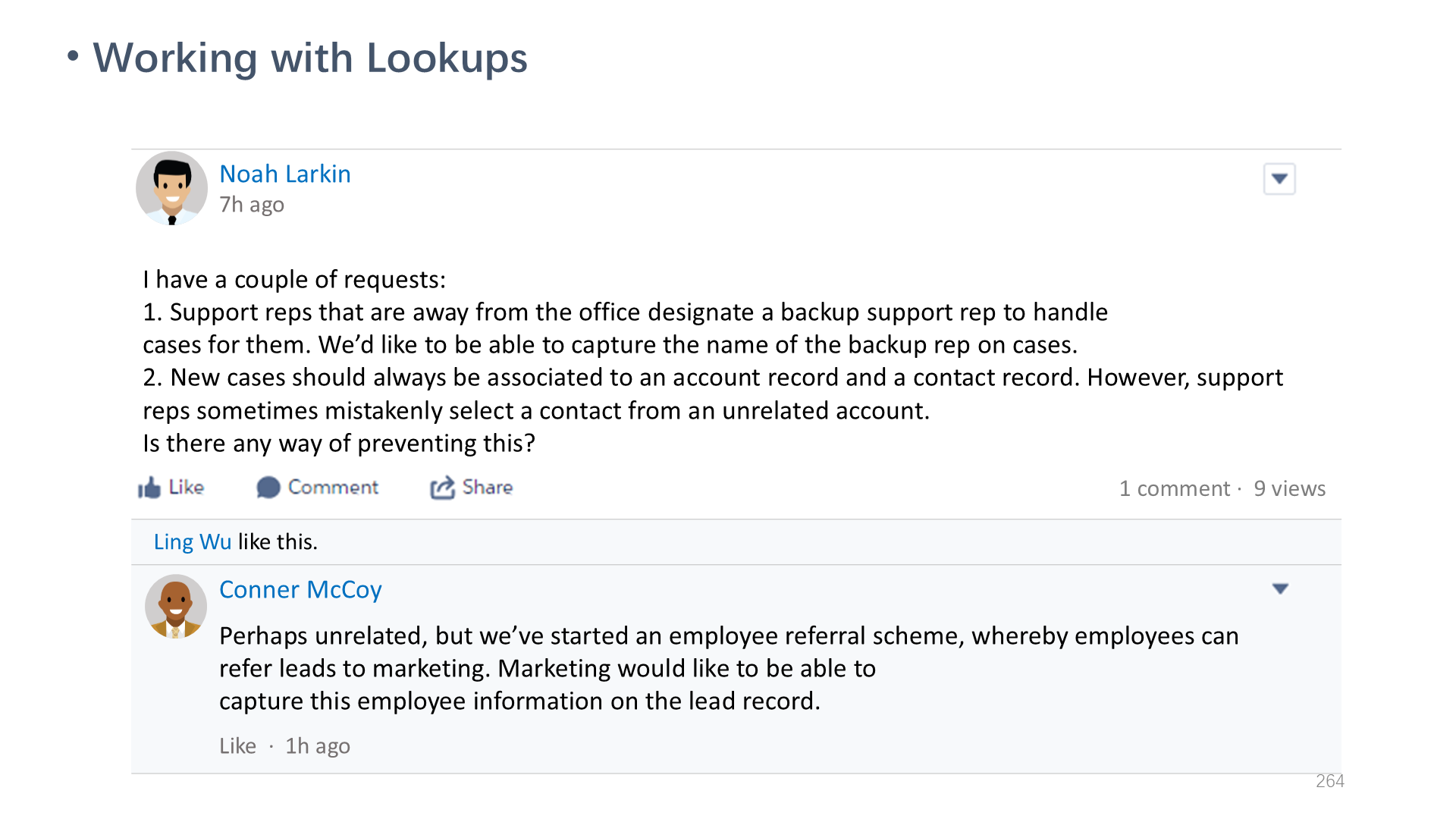 Working with Lookups