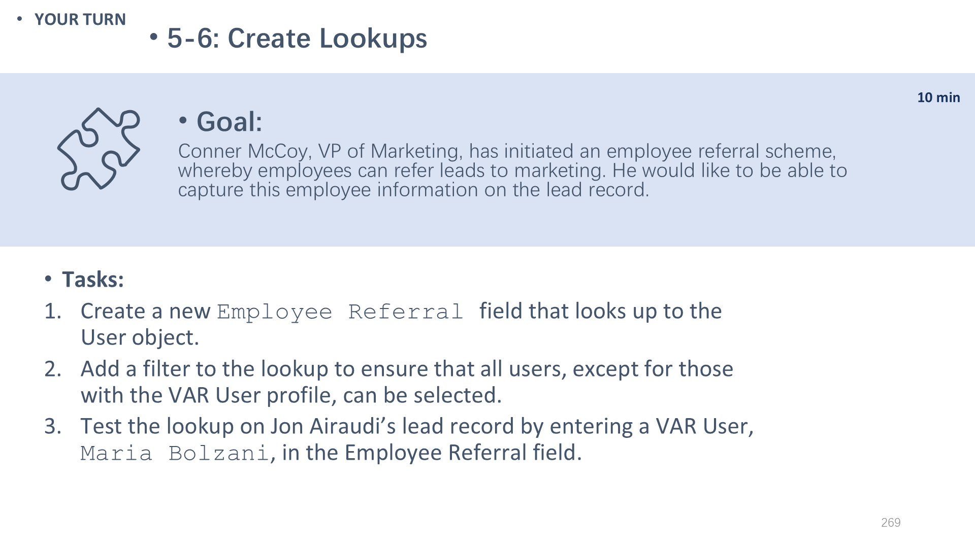 5-6: Create Lookups