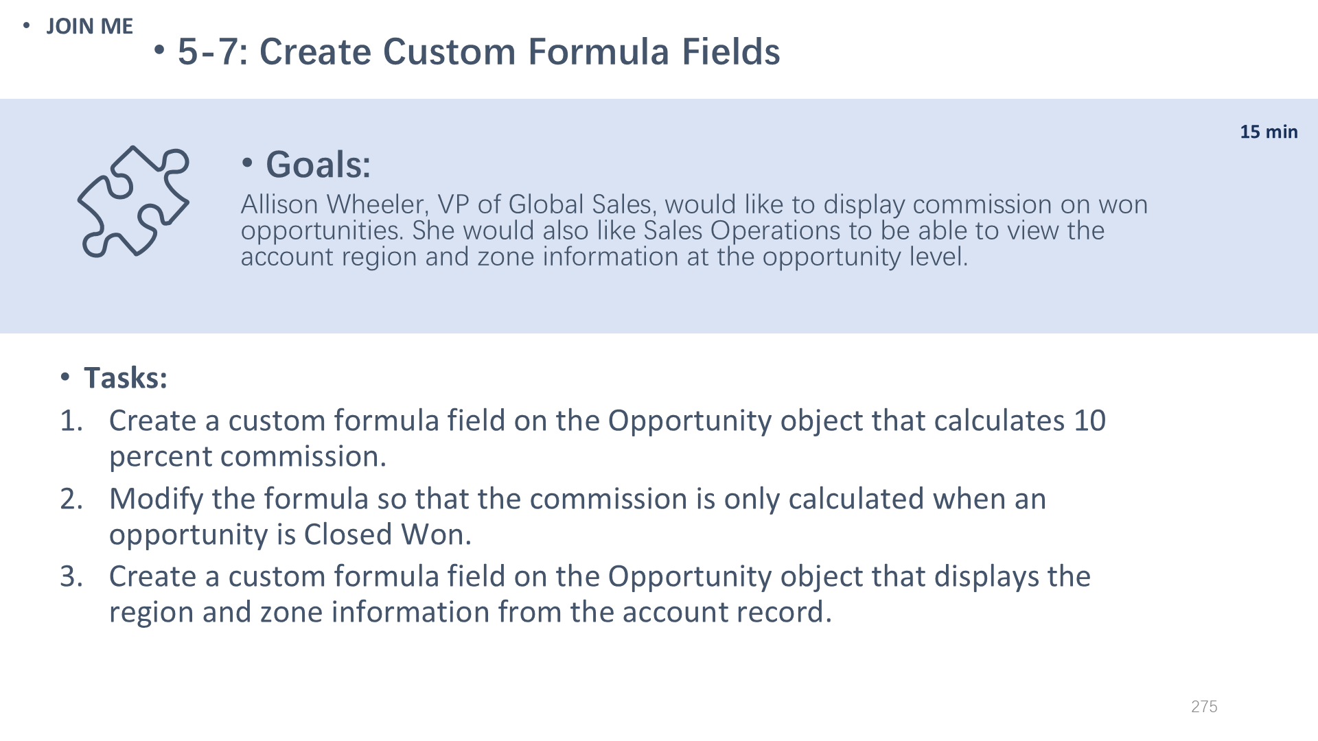 5-7: Create Custom Formula Fields