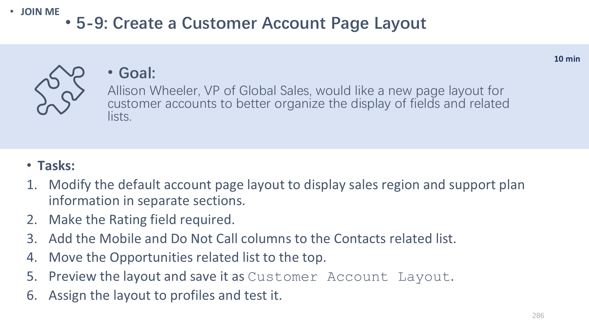5-9: Create a Customer Account Page Layout