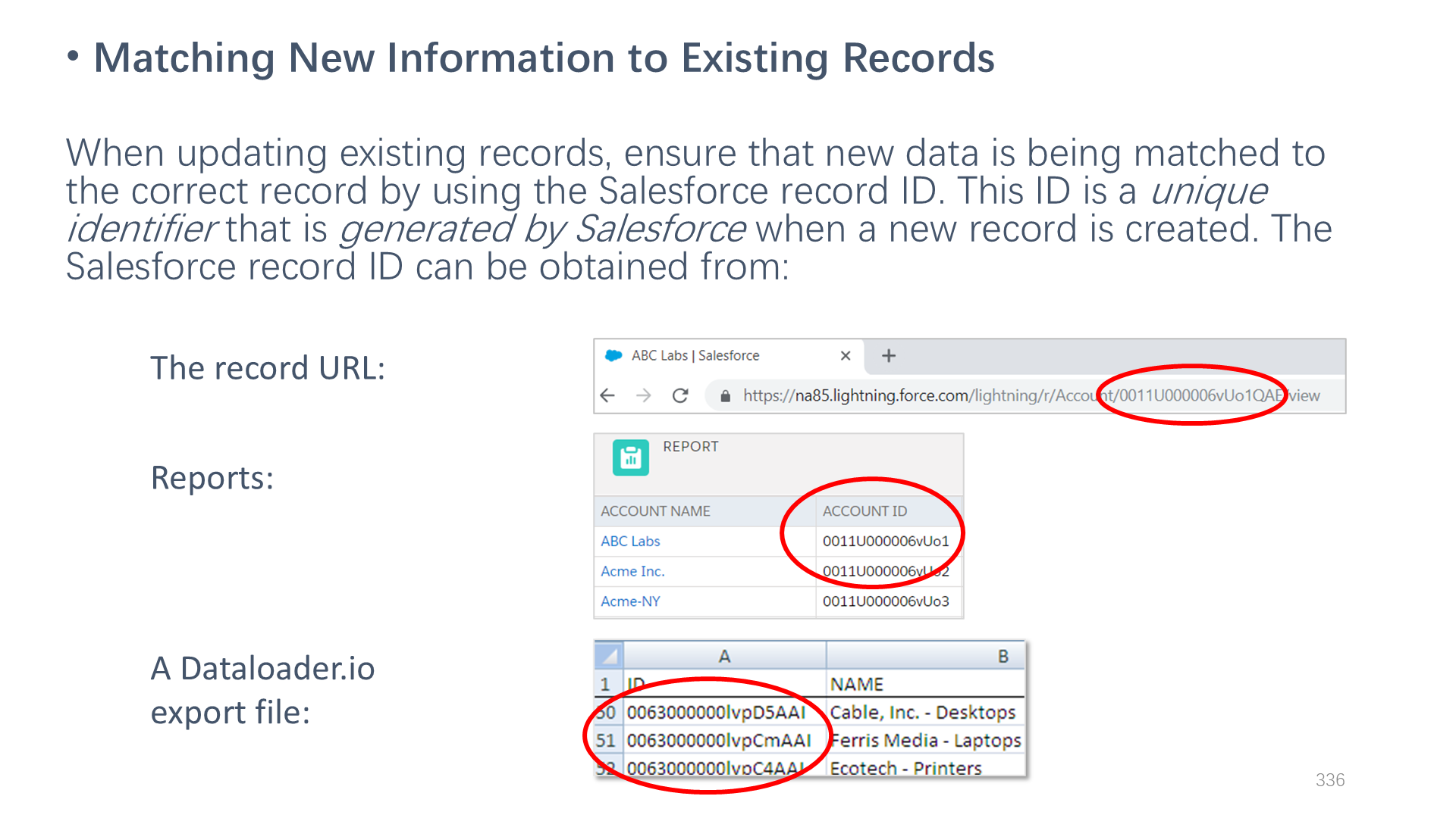 Matching New Information to Existing Records