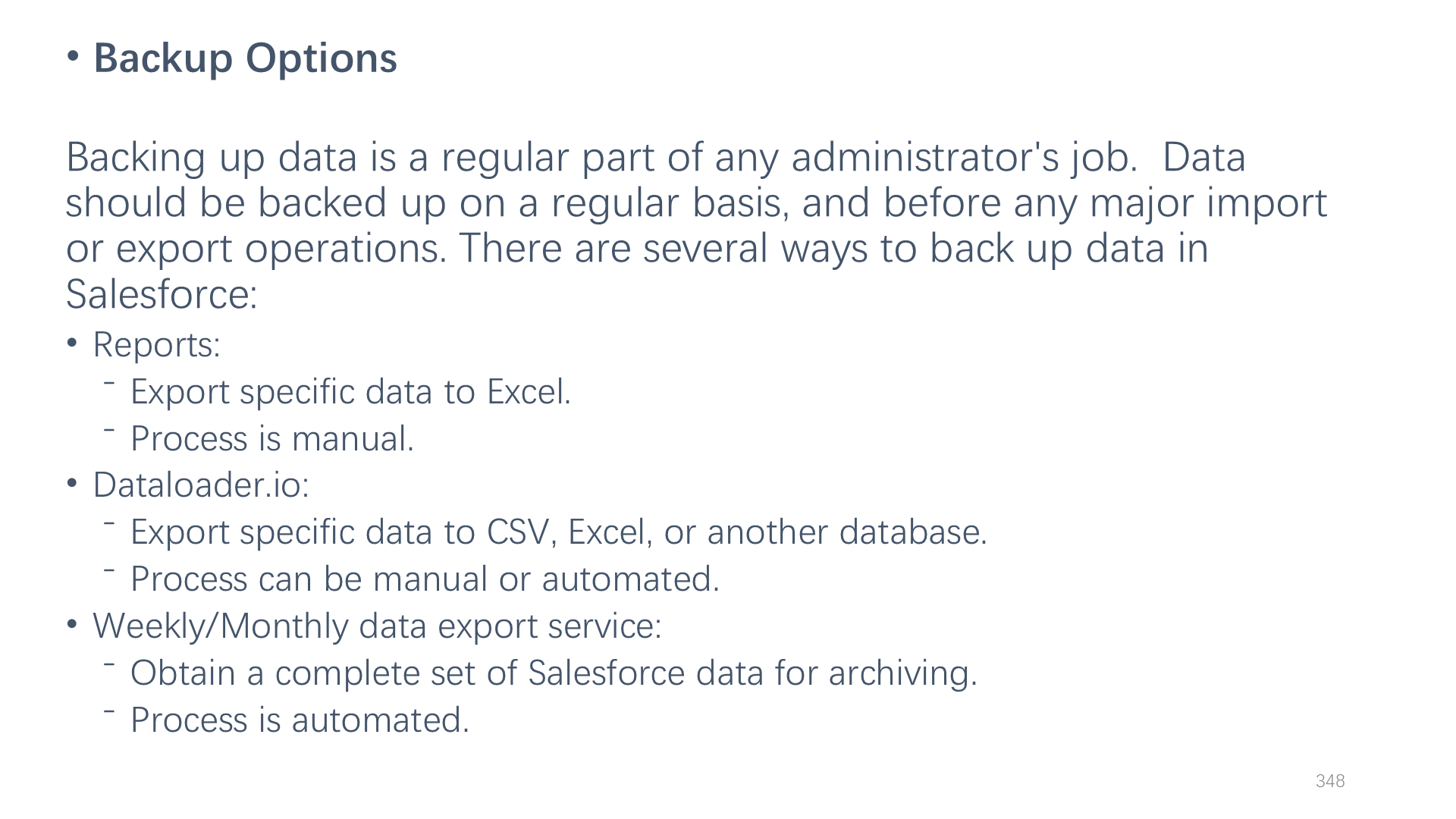 Backup Options