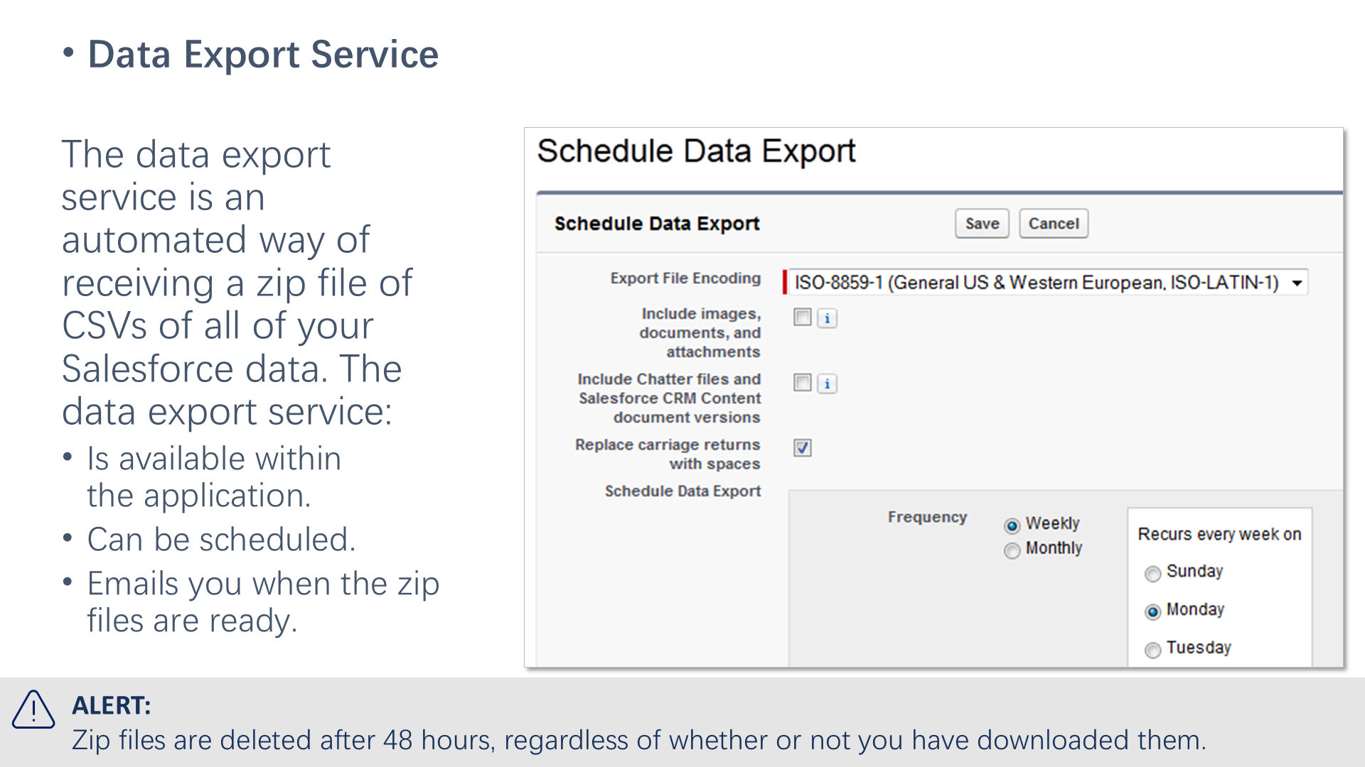Data Export Service