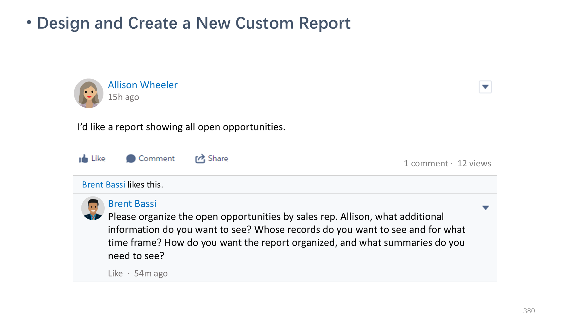 Design and Create a New Custom Report