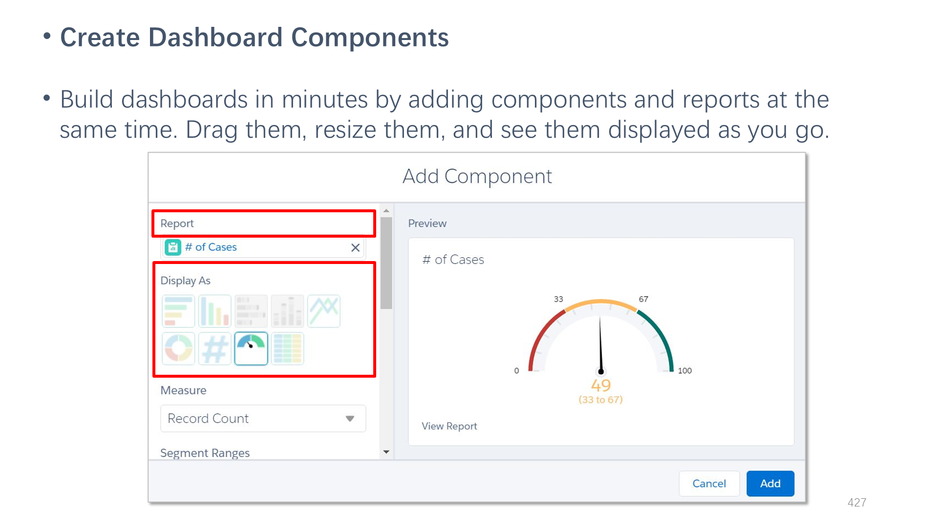 Create Dashboard Components