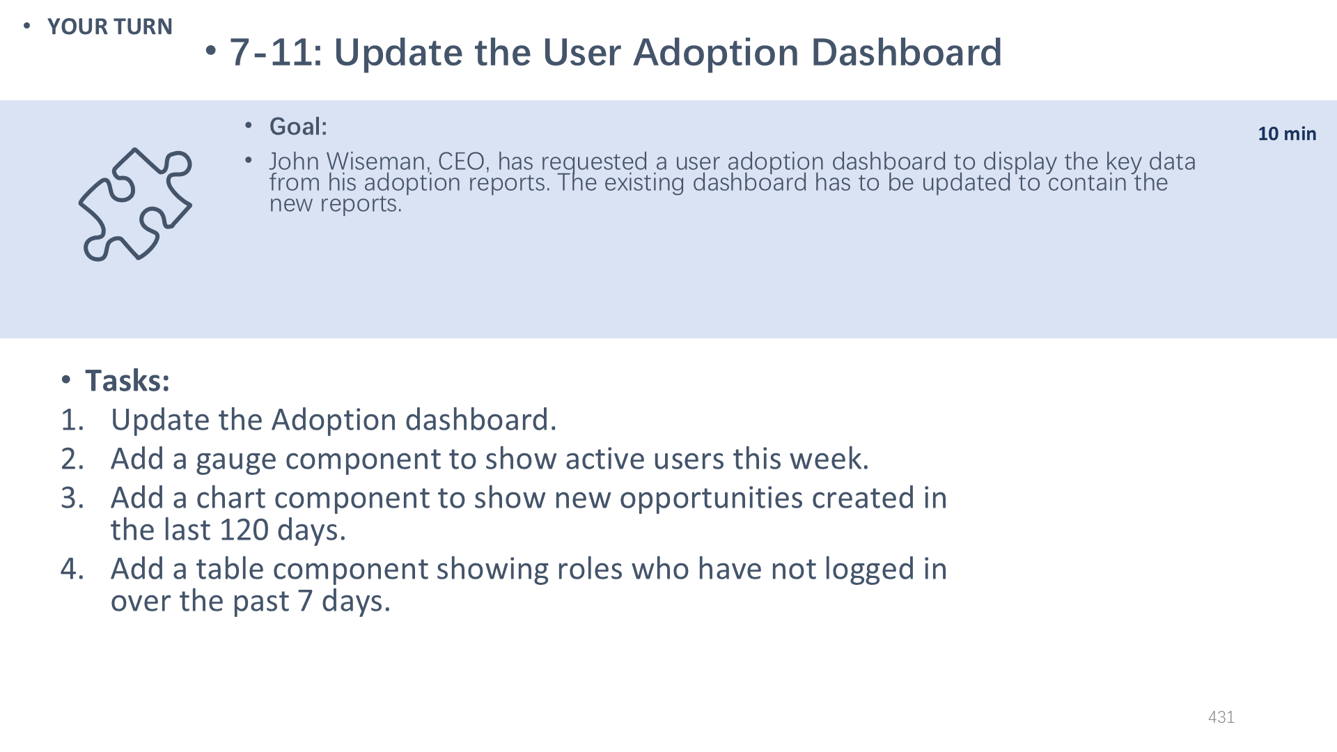 7-11: Update the User Adoption Dashboard