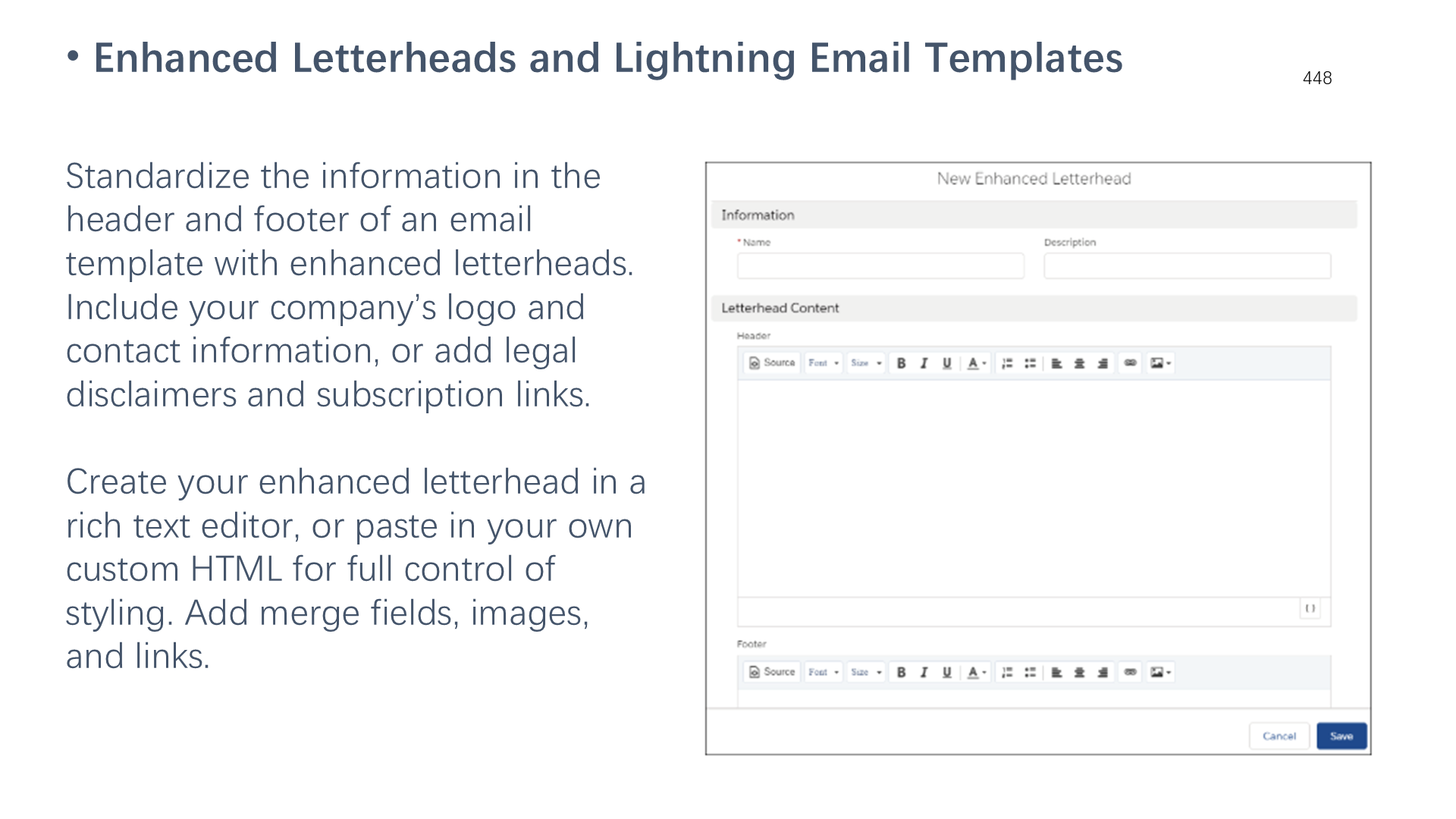 Enhanced Letterheads and Lightning Email Templates