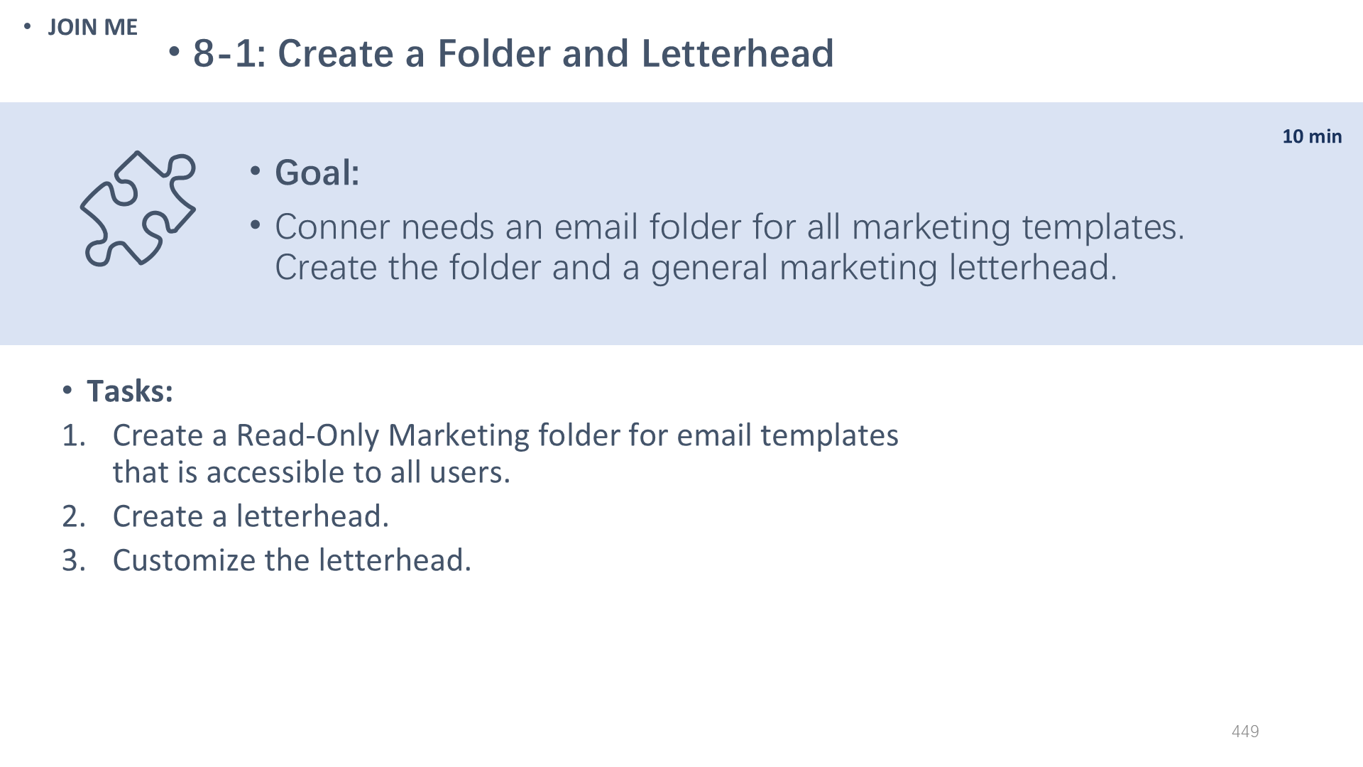 8-1: Create a Folder and Letterhead