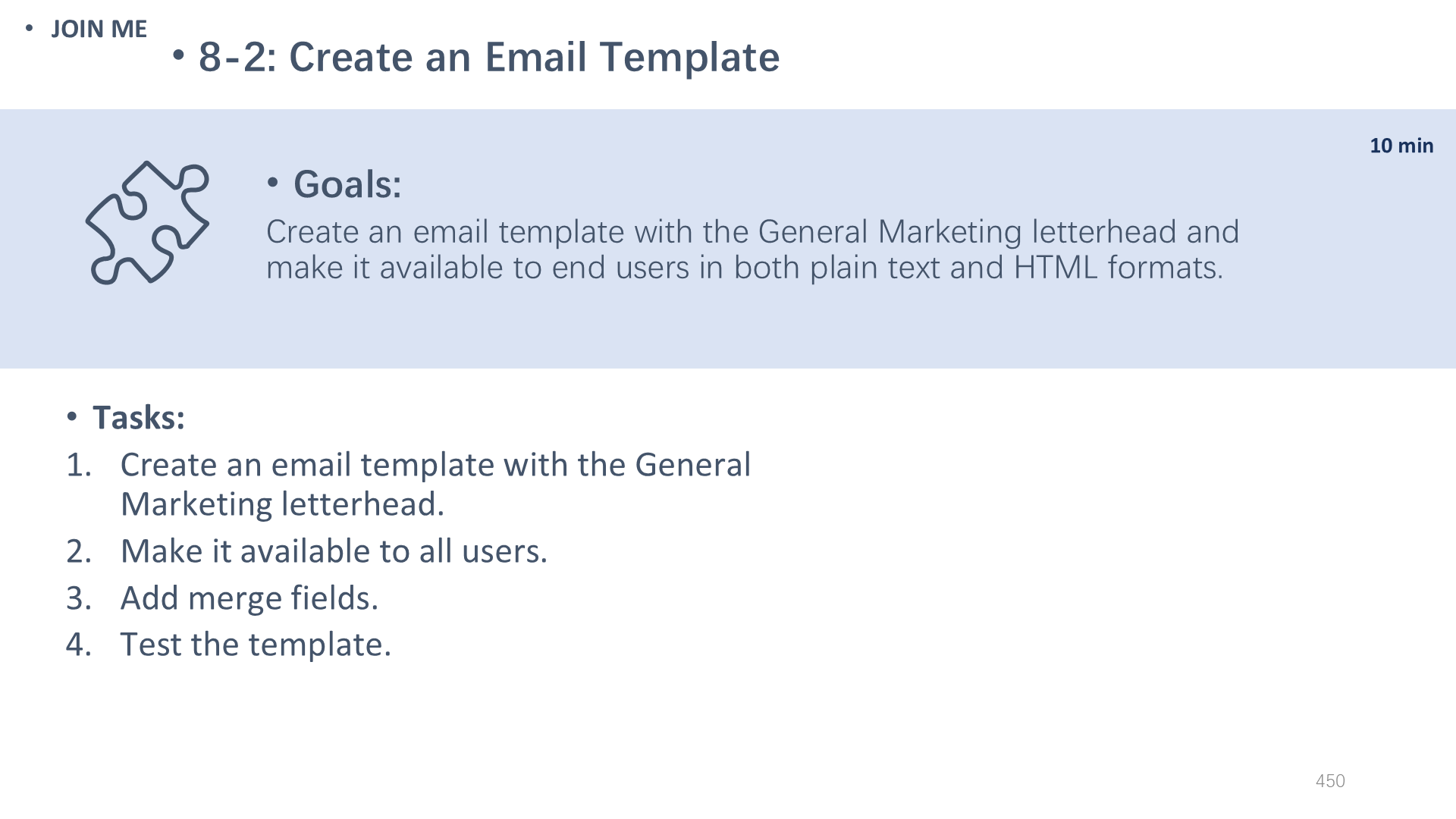 8-2: Create an Email Template