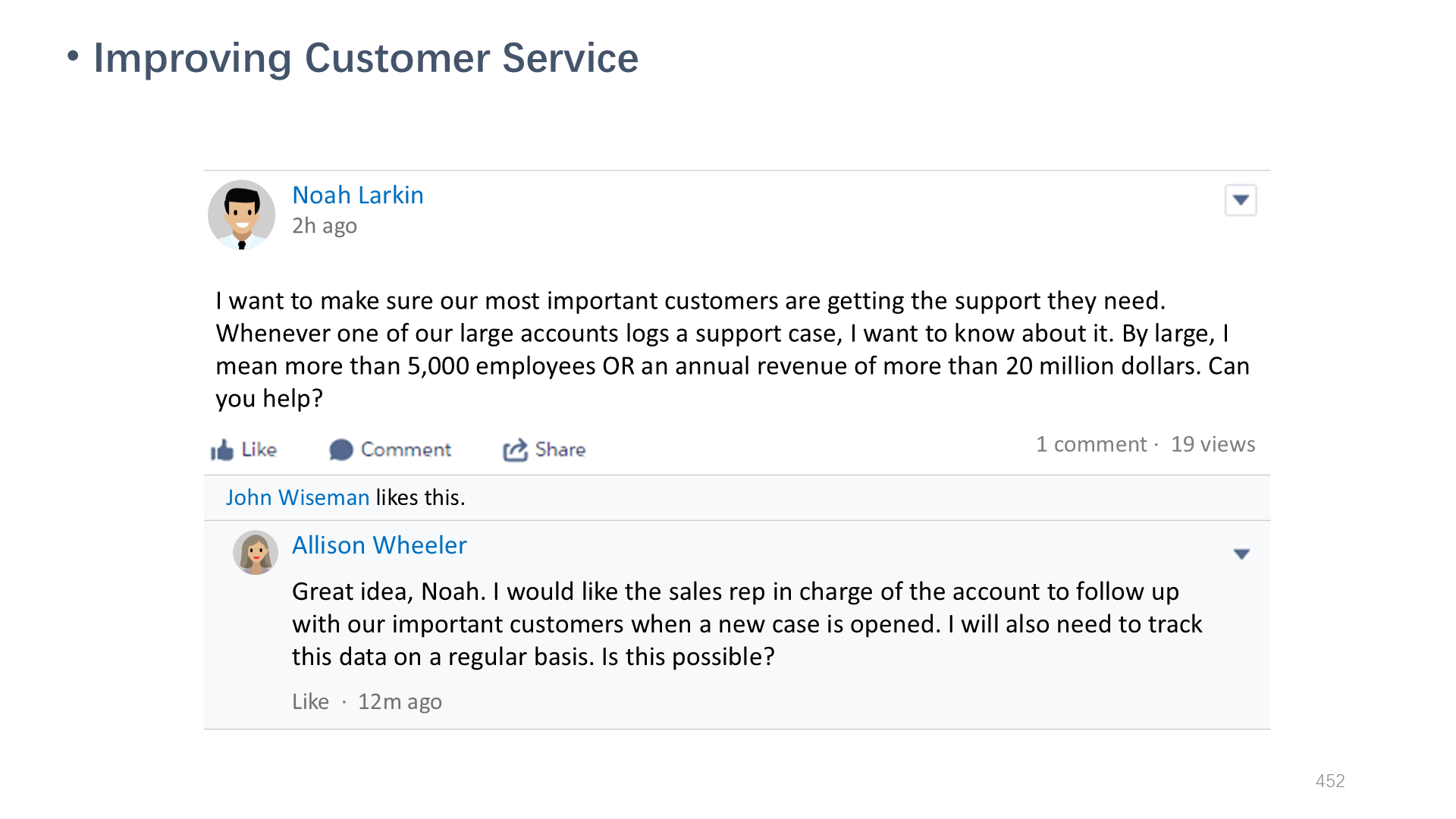 Improving Customer Service