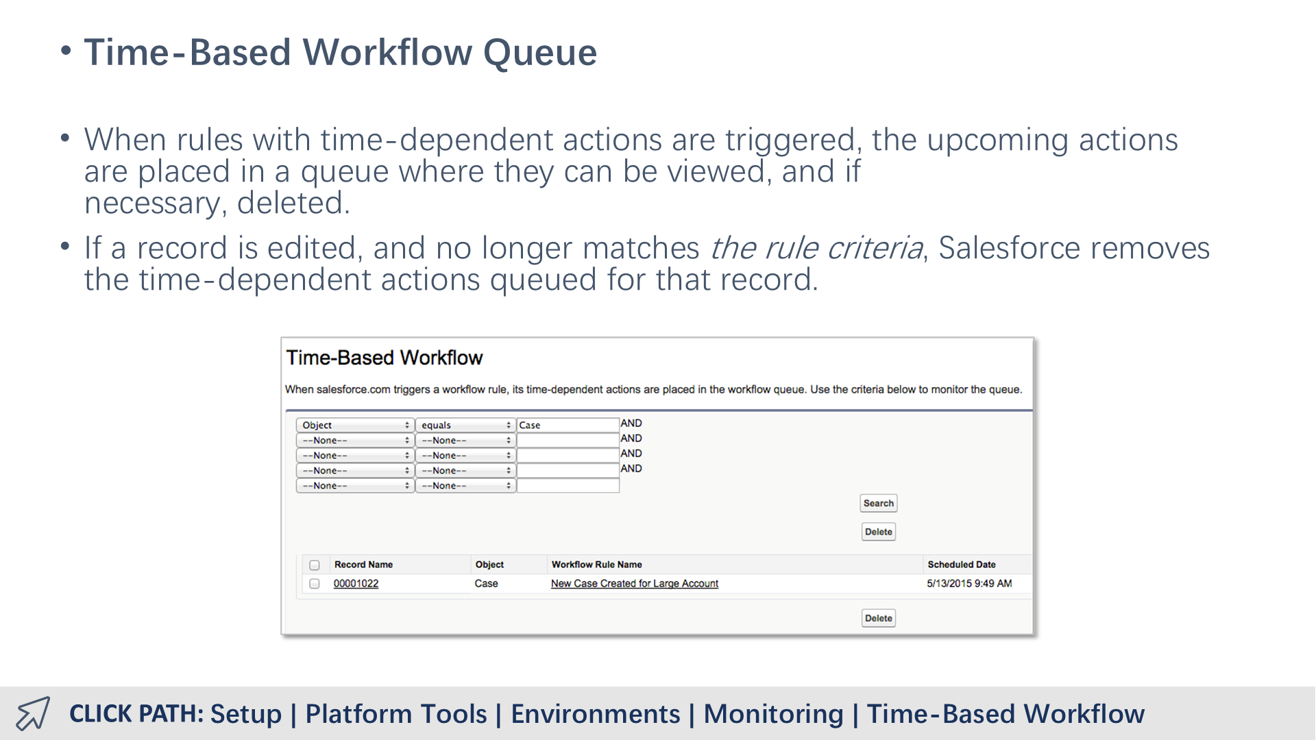Time-Based Workflow Queue