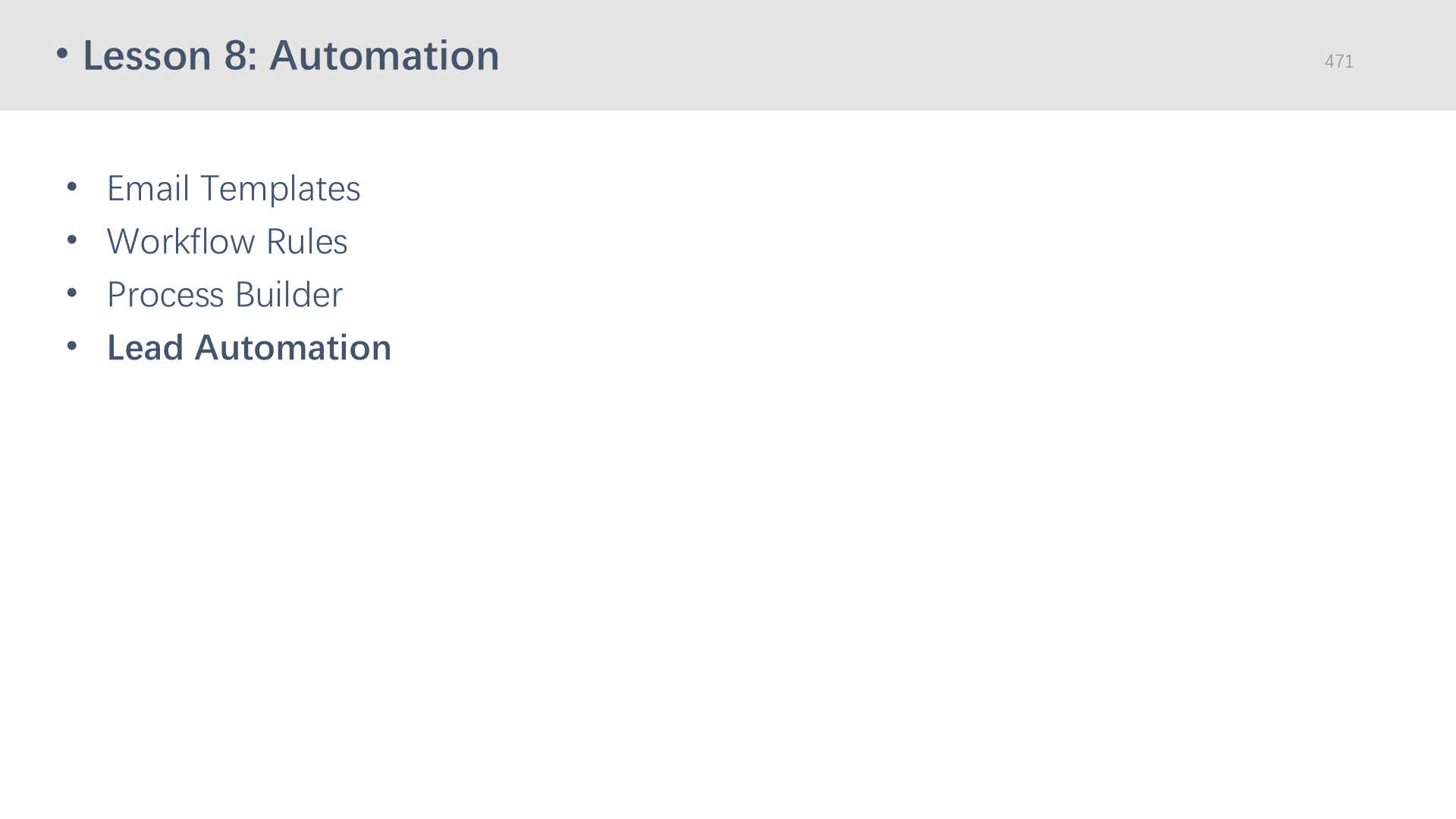 Lesson 8: Automation