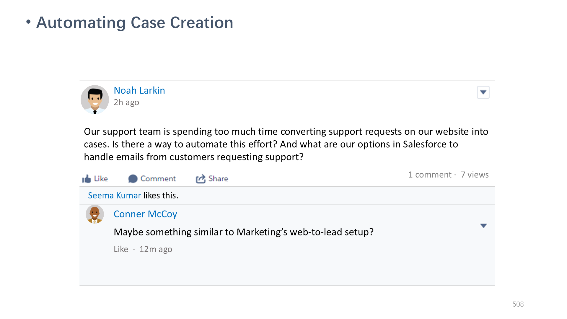 Automating Case Creation