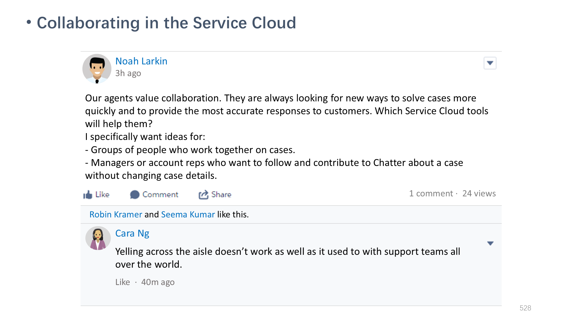 Collaborating in the Service Cloud