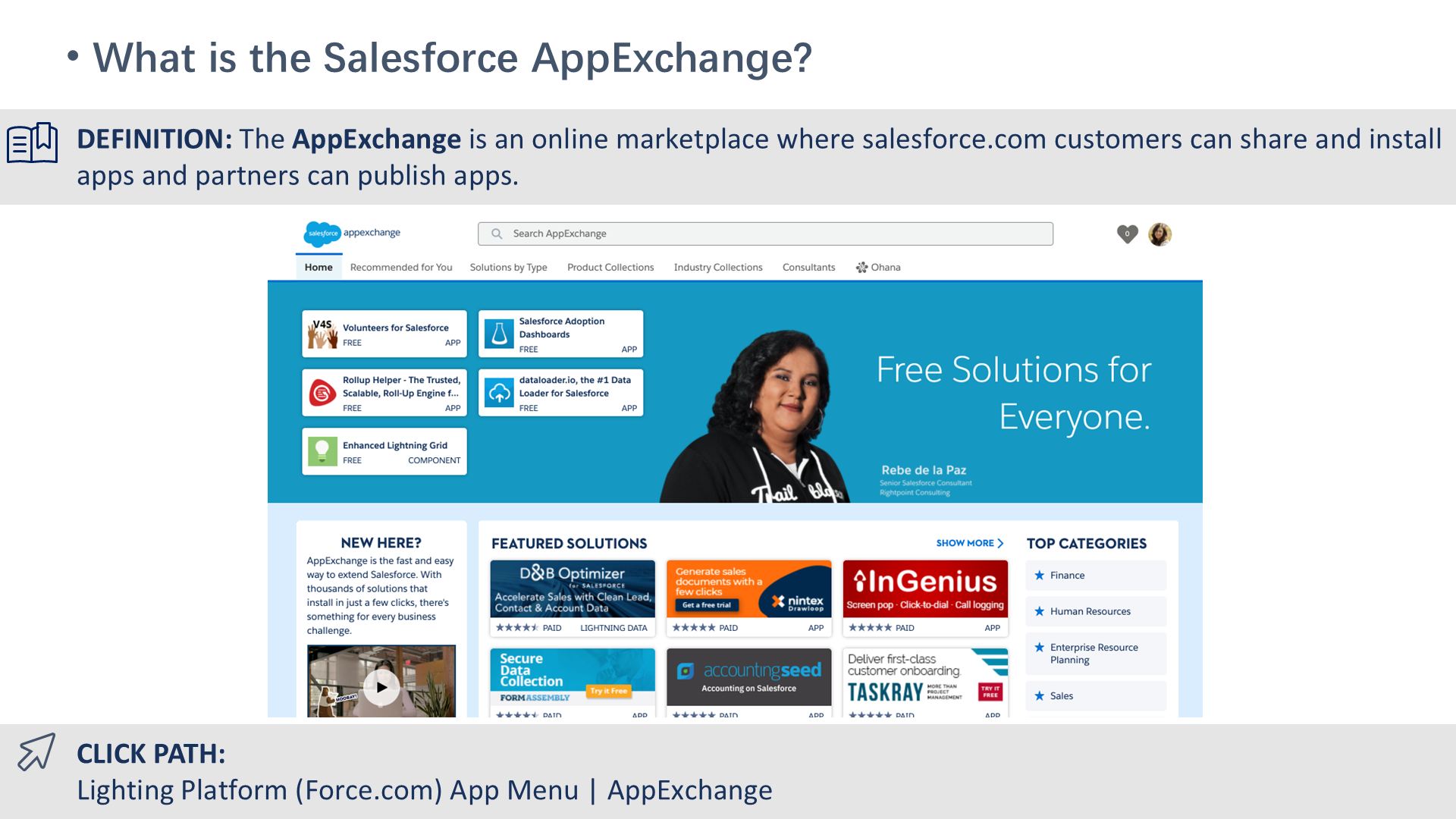 What is the Salesforce AppExchange?