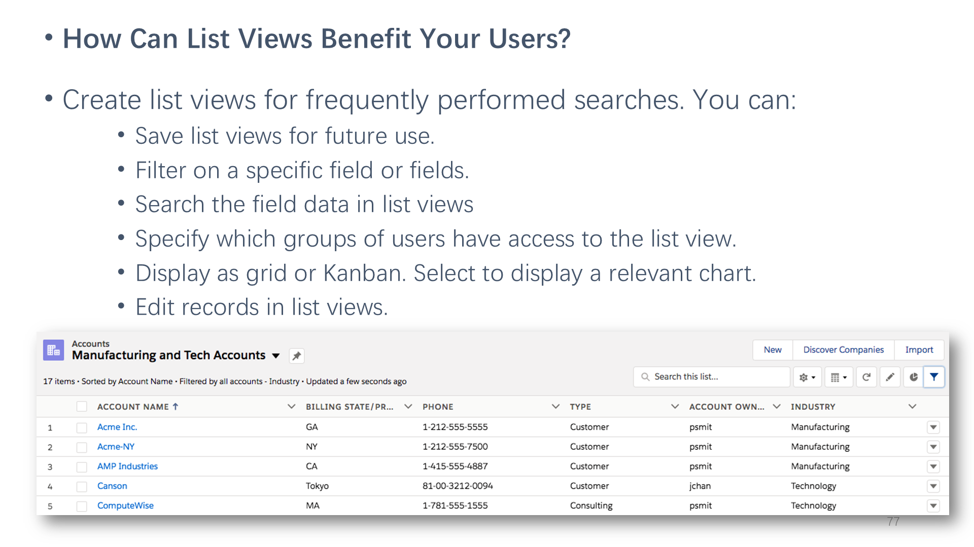 How Can List Views Benefit Your Users?