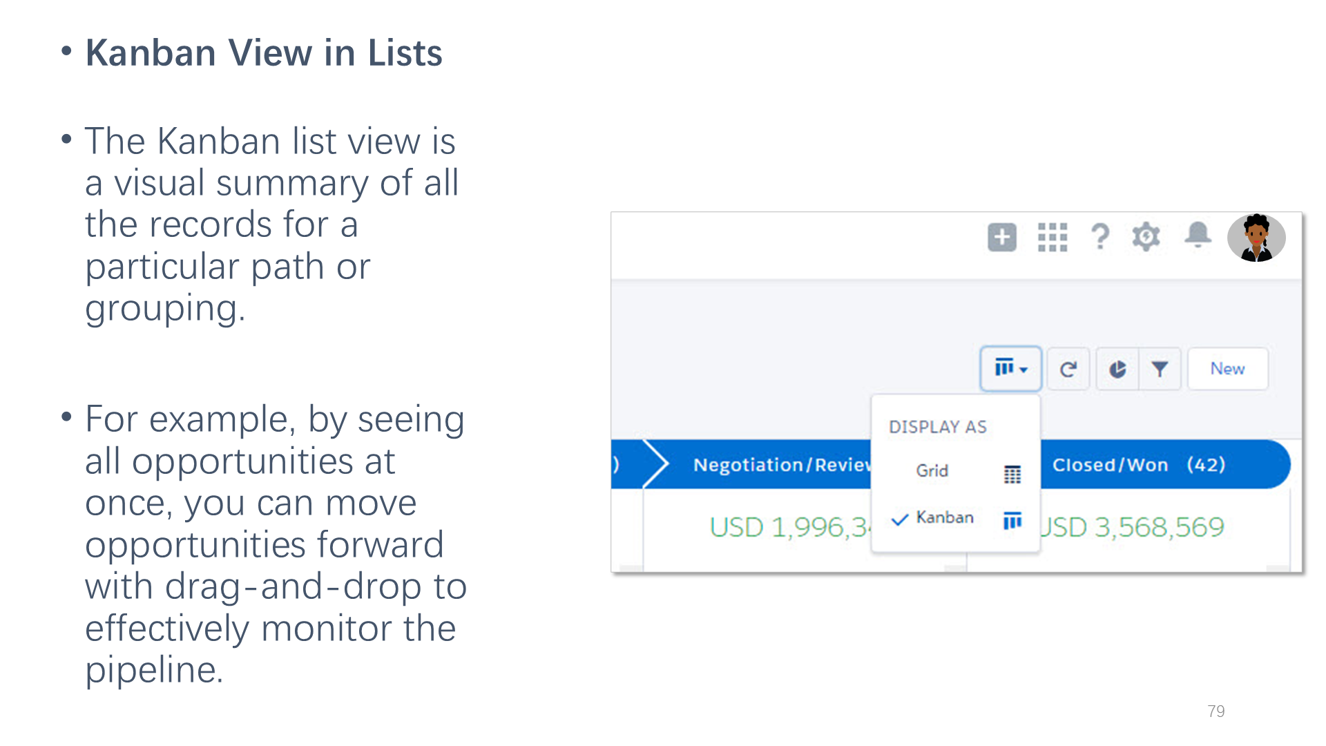 Kanban View in Lists