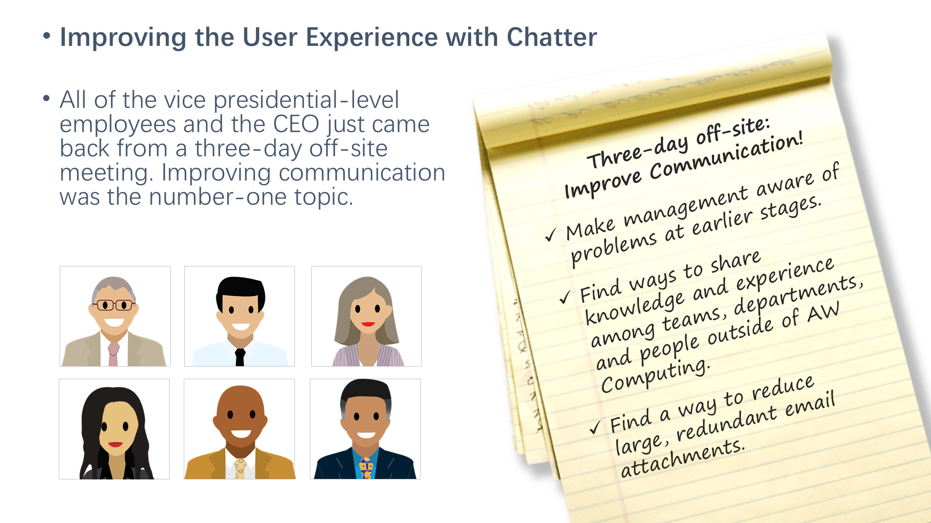 Improving the User Experience with Chatter