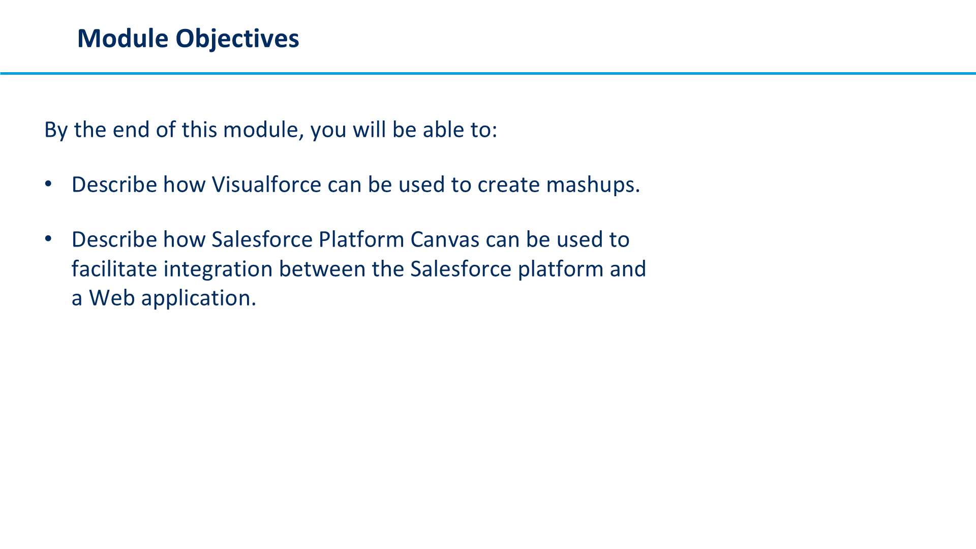 Module Objectives