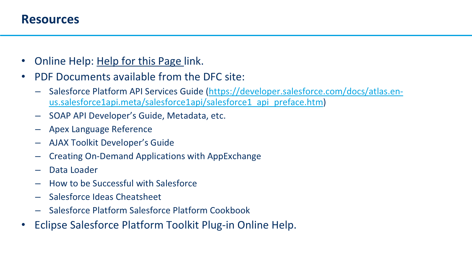 Resources