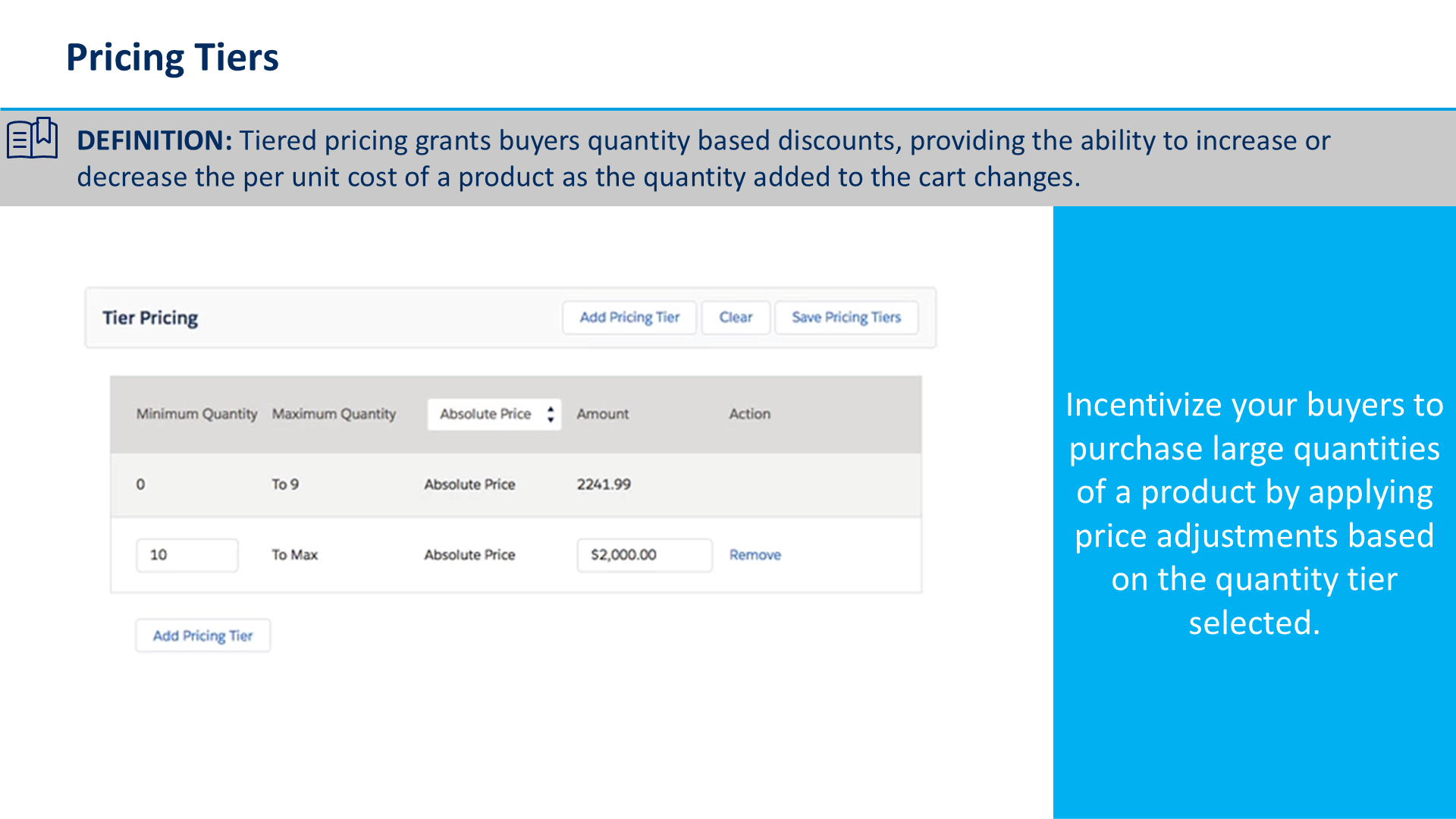 Pricing Tiers