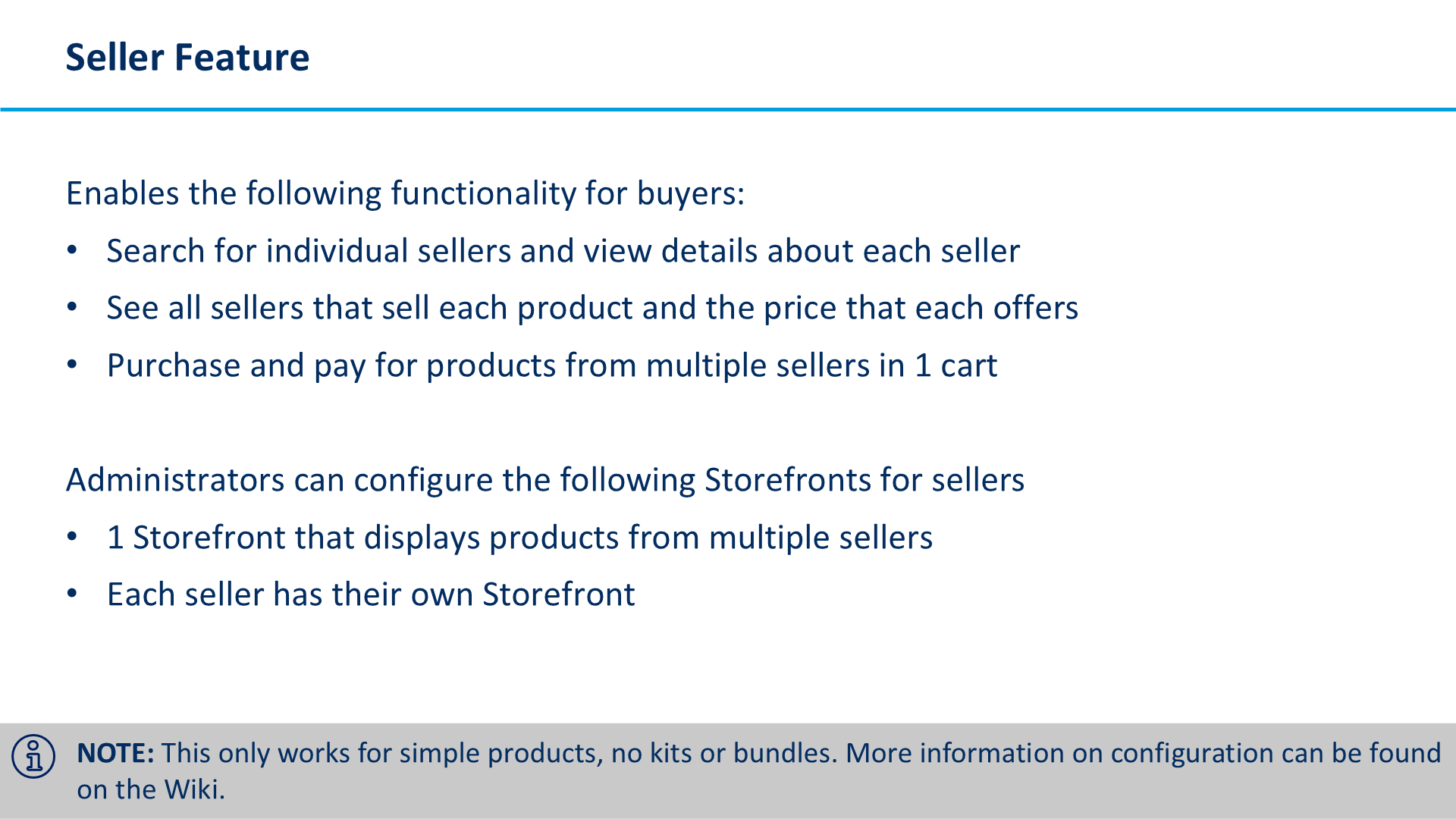 Seller Feature