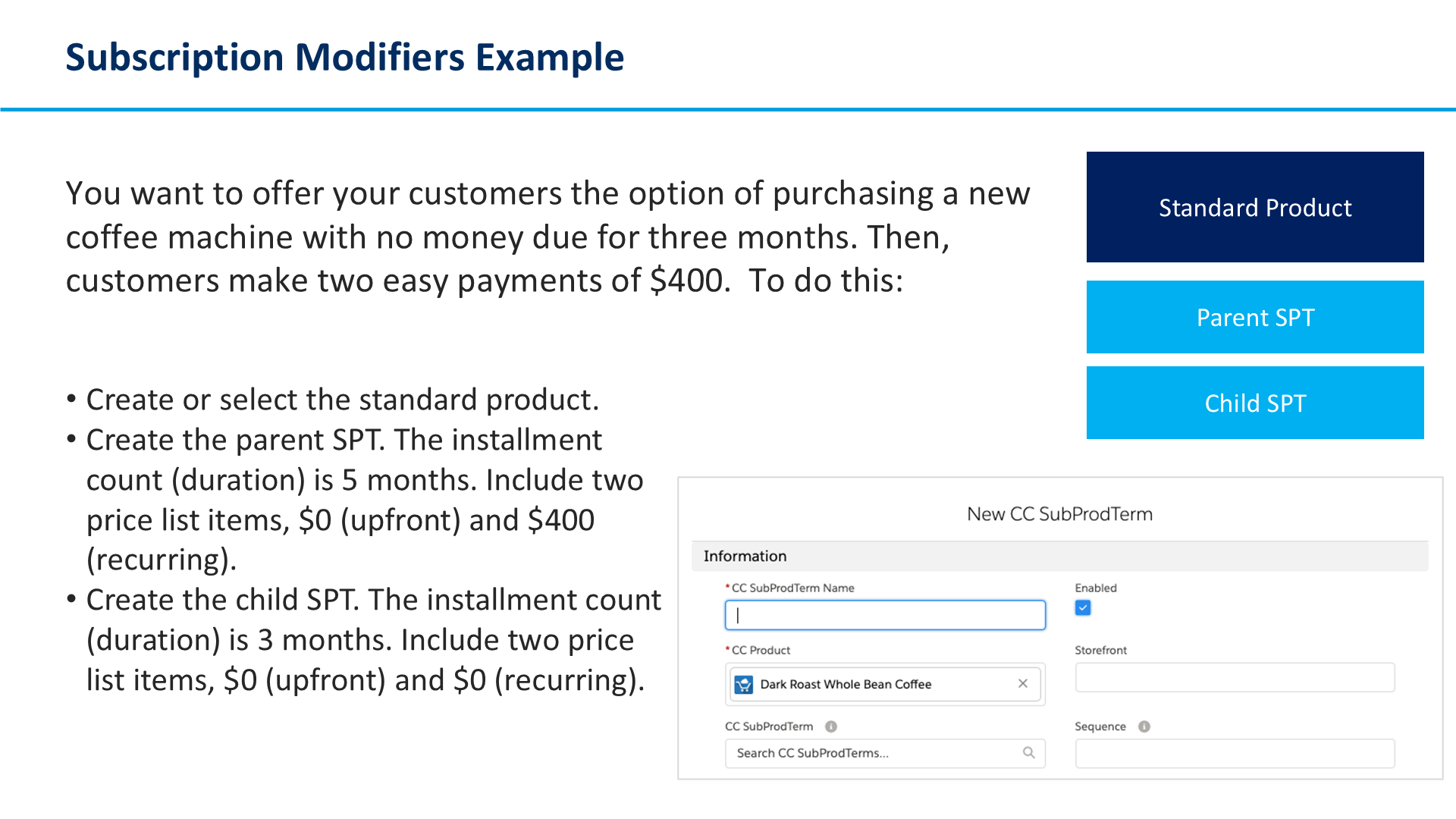 Subscription Modifiers Example