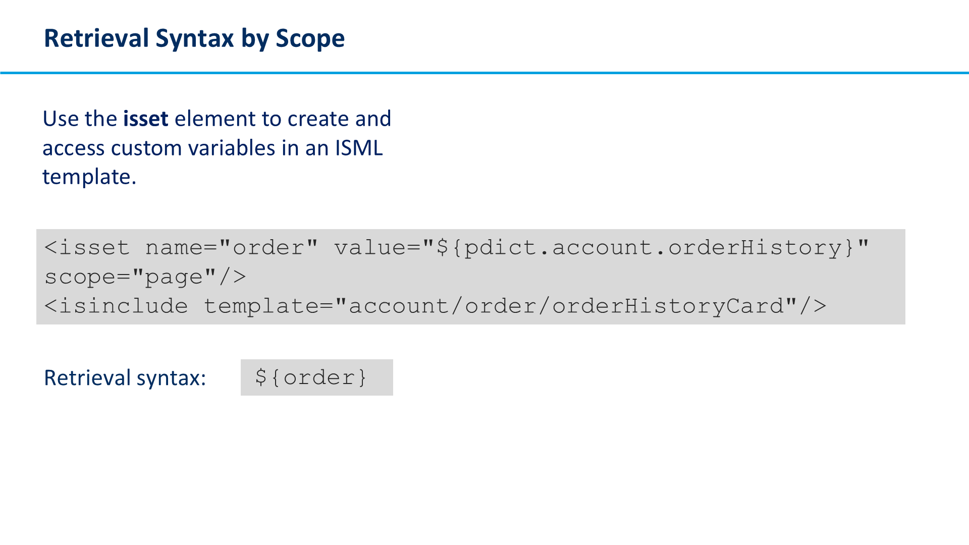 Retrieval Syntax by Scope