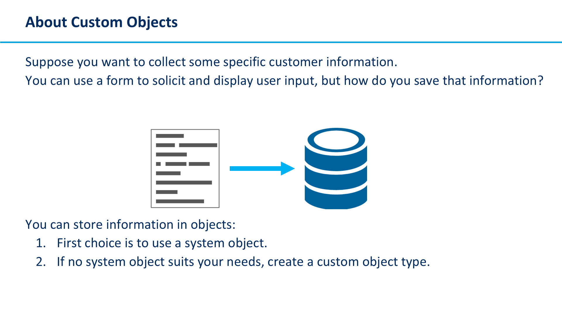 About Custom Objects