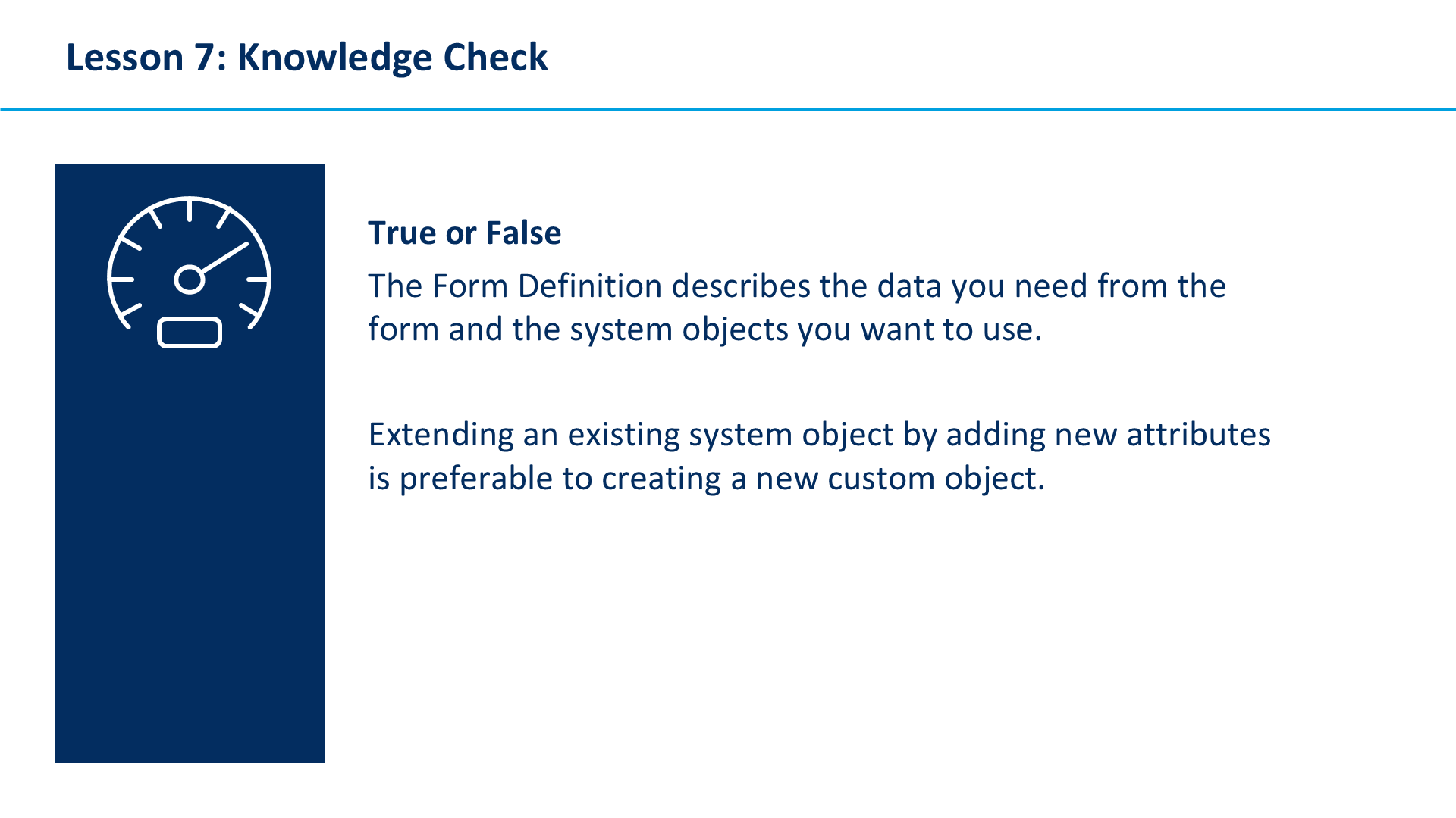 Lesson 7: Knowledge Check