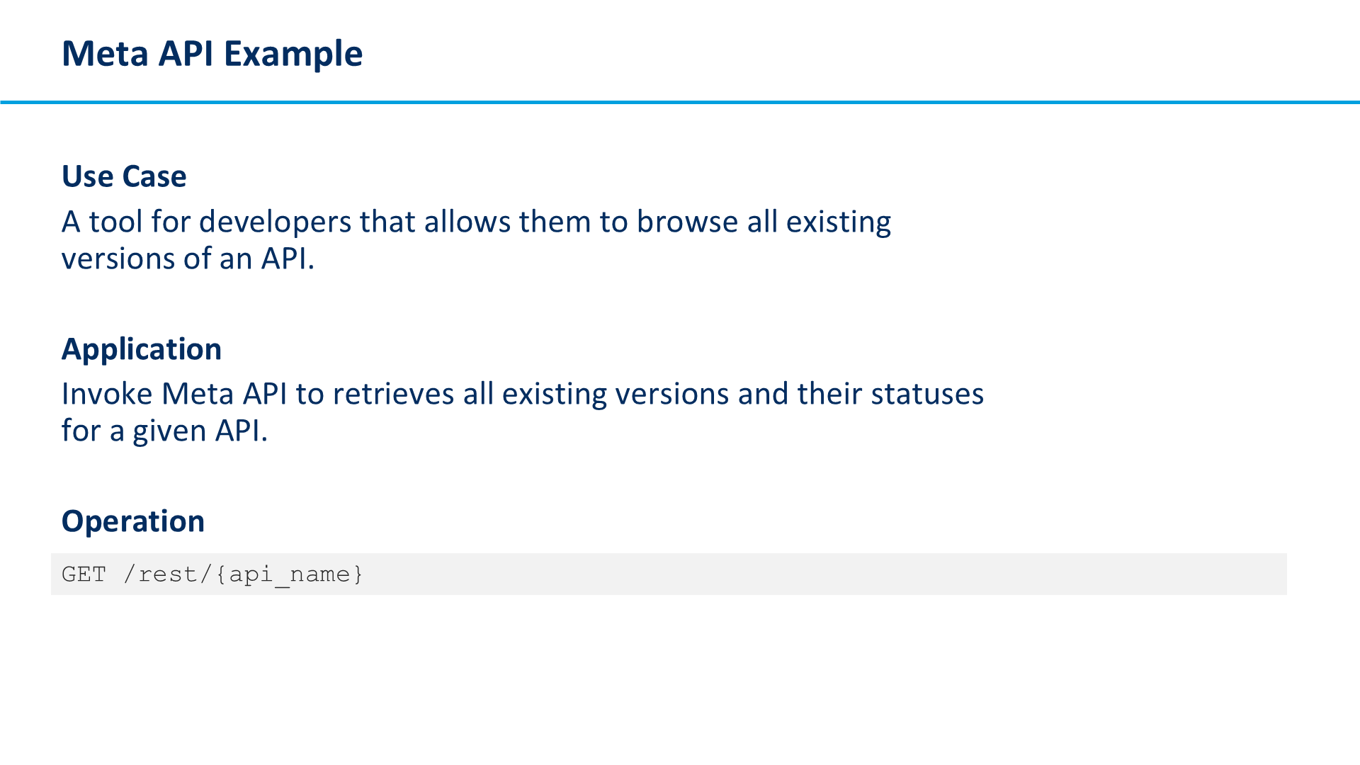 Meta API Example