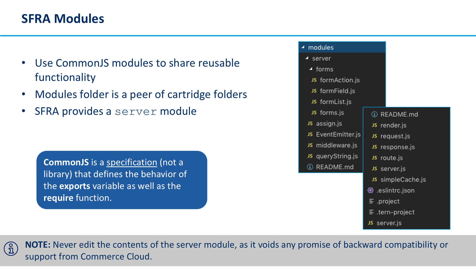 SFRA Modules