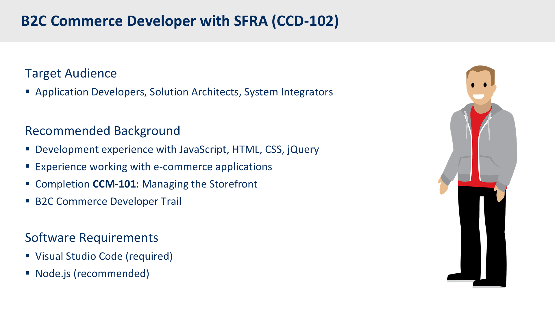 B2C Commerce Developer with SFRA (CCD-102)