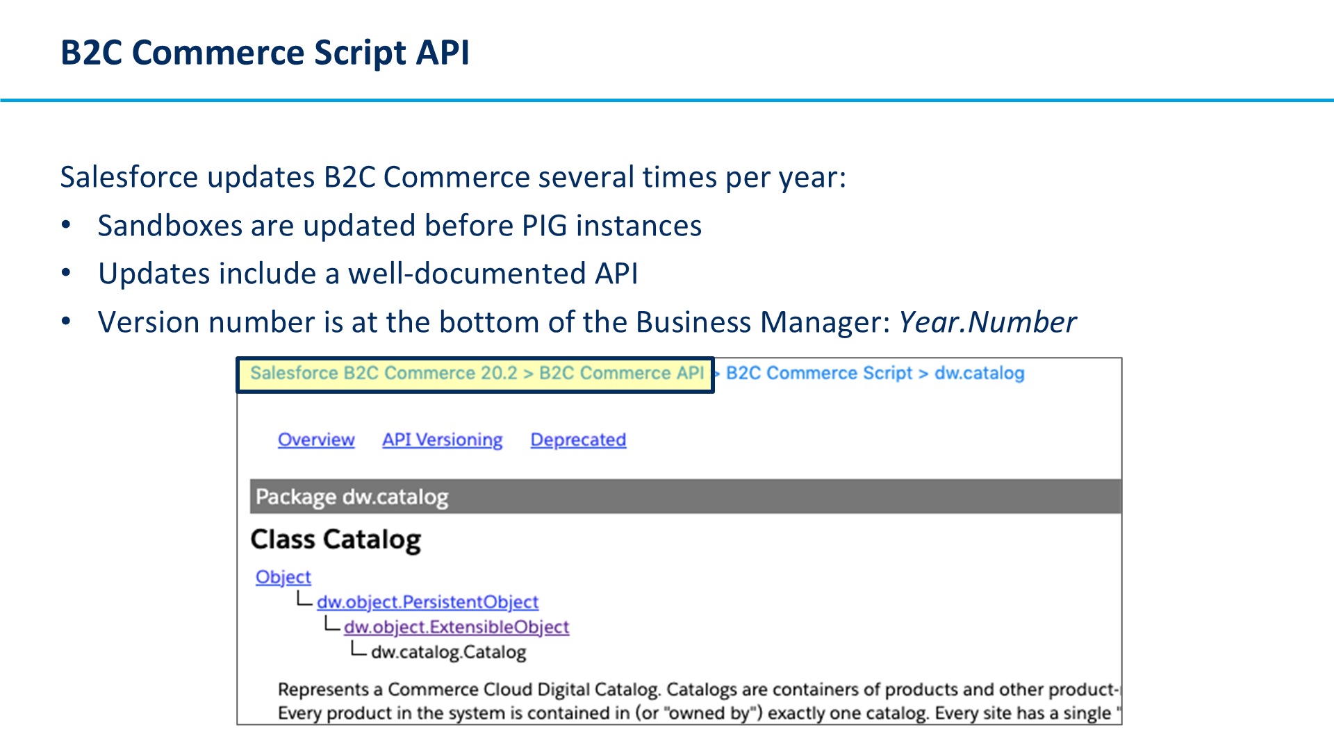 B2C Commerce Script API