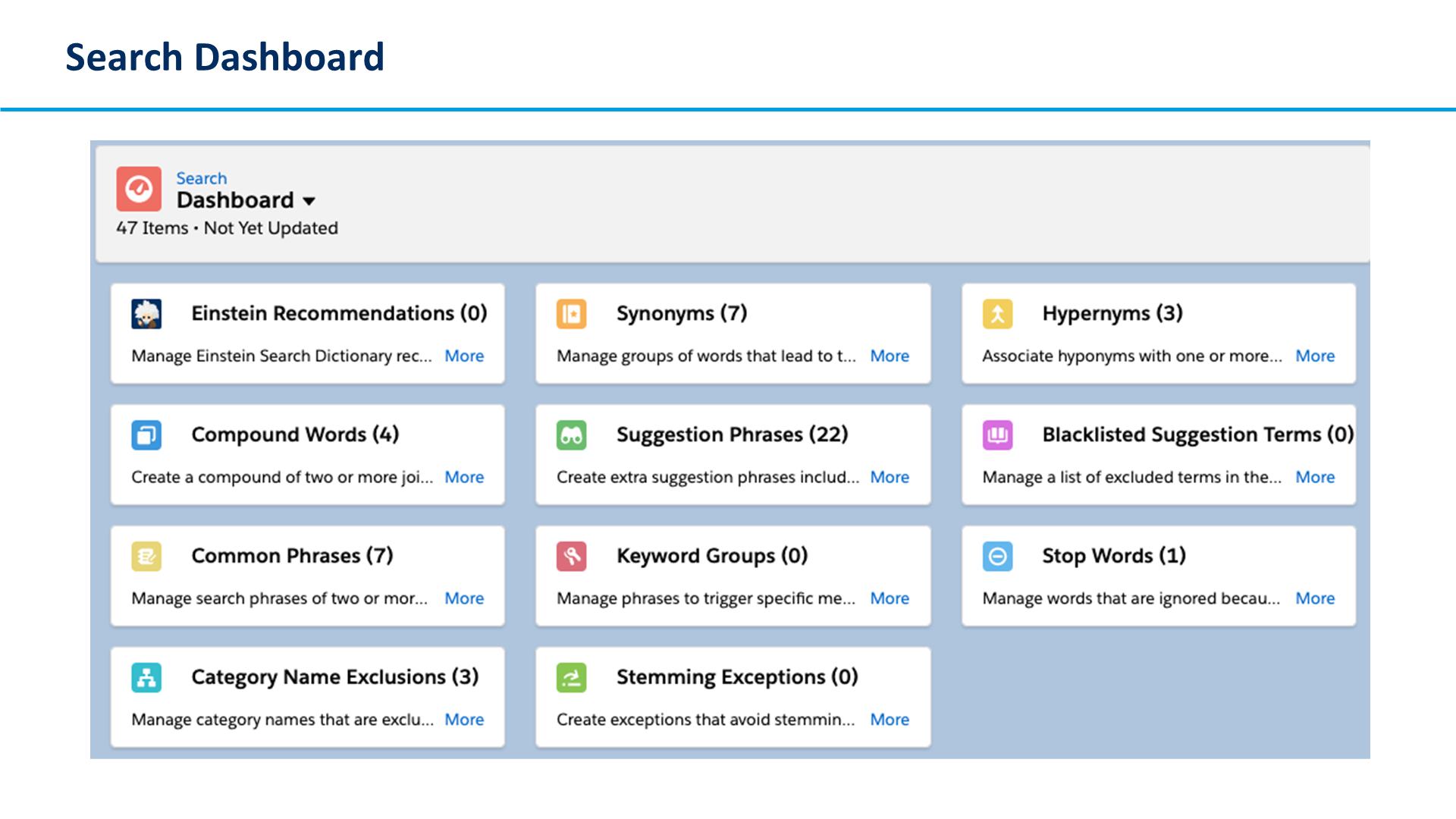 Search Dashboard