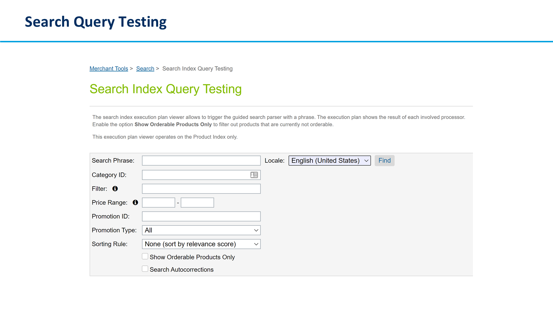 Search Query Testing