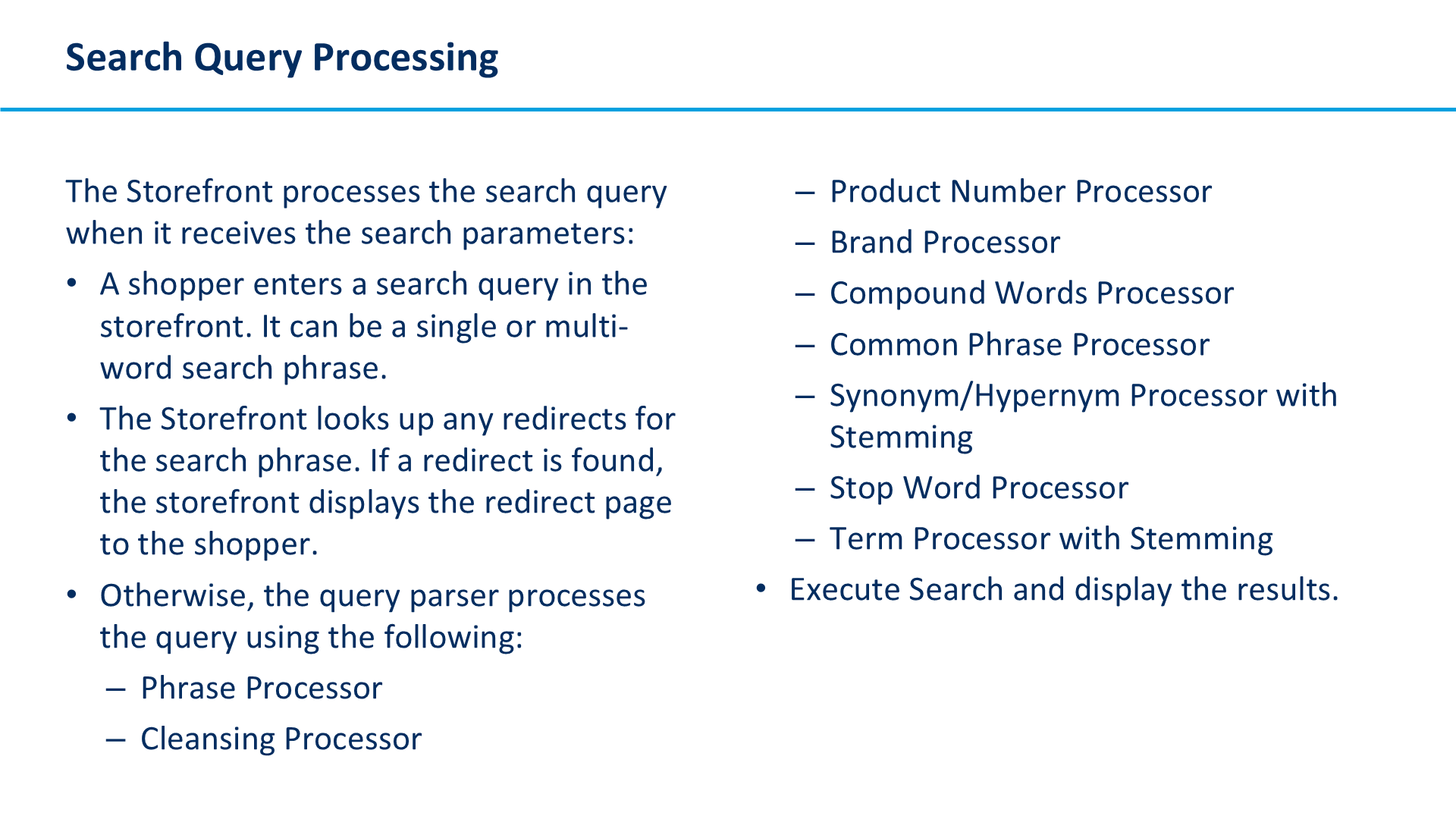 Search Query Processing