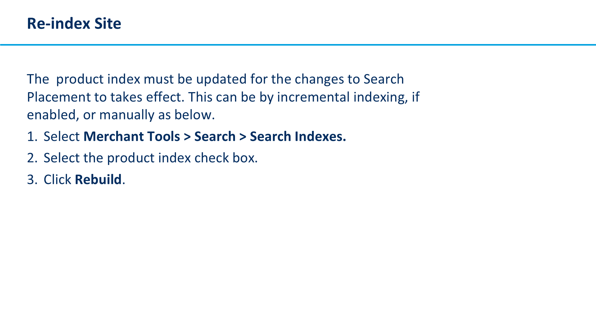 Re-index Site