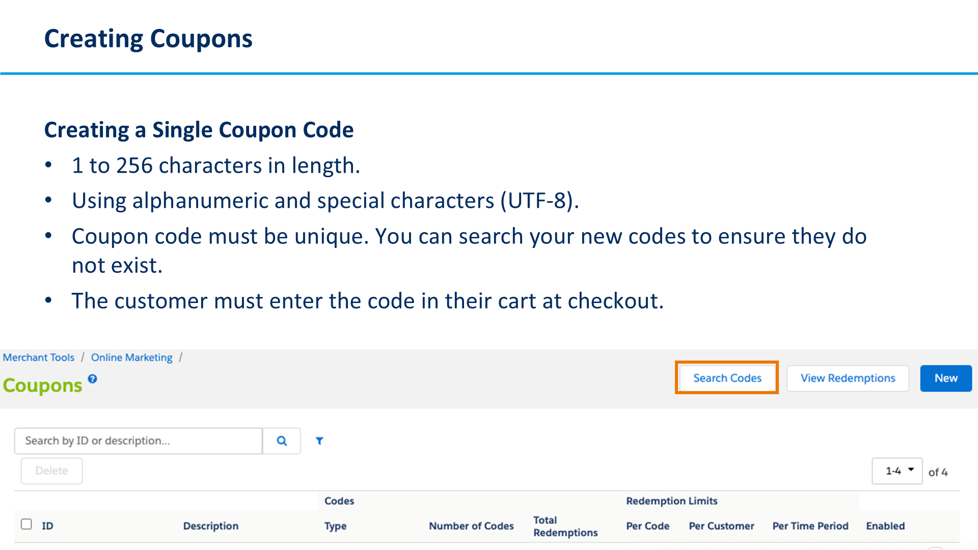 Creating Coupons