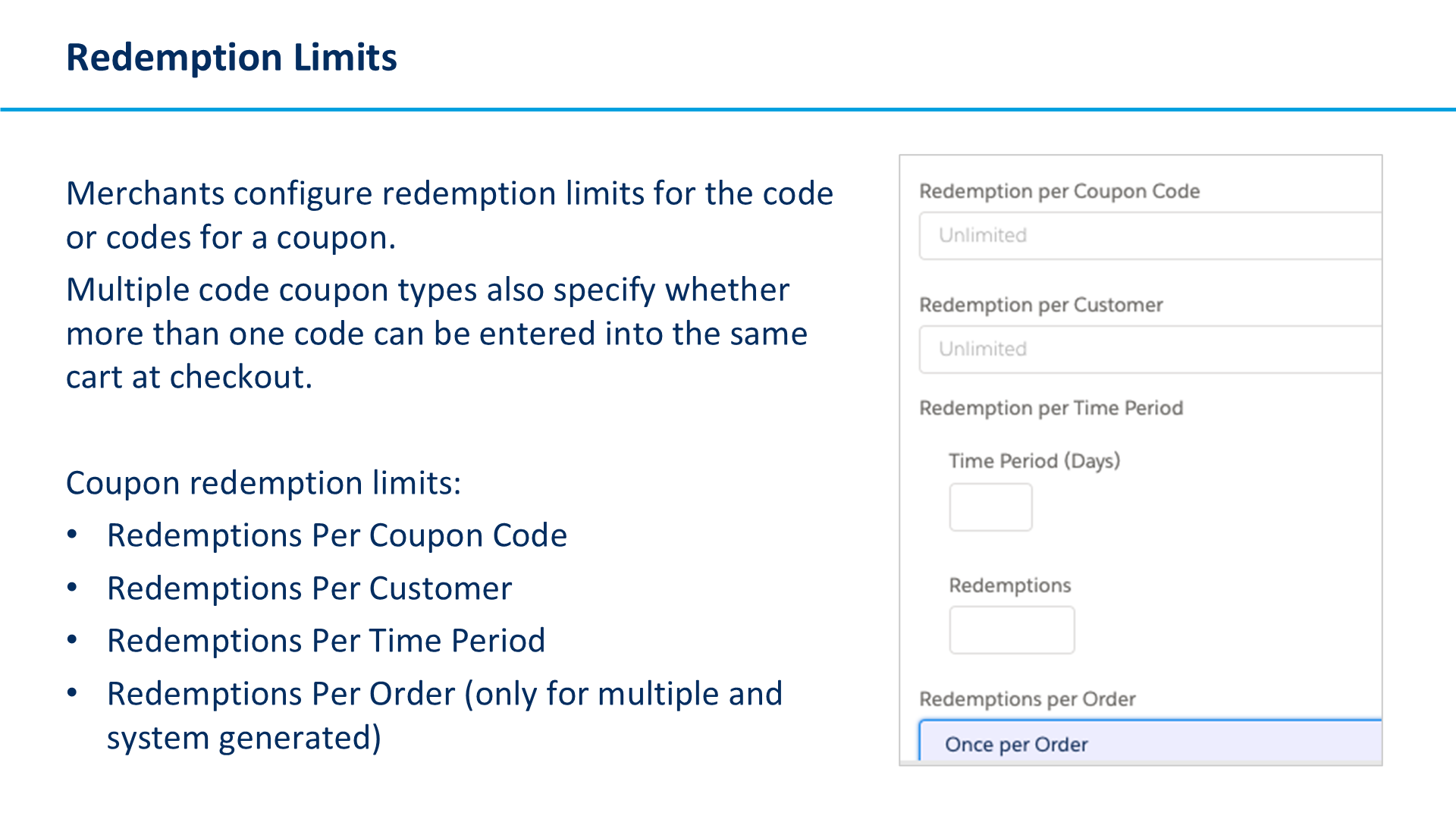 Redemption Limits