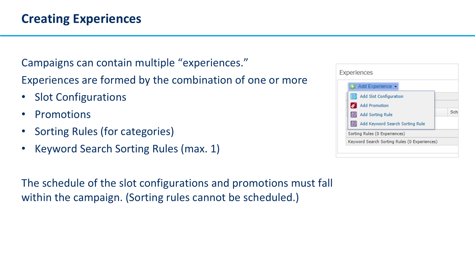Creating Experiences
