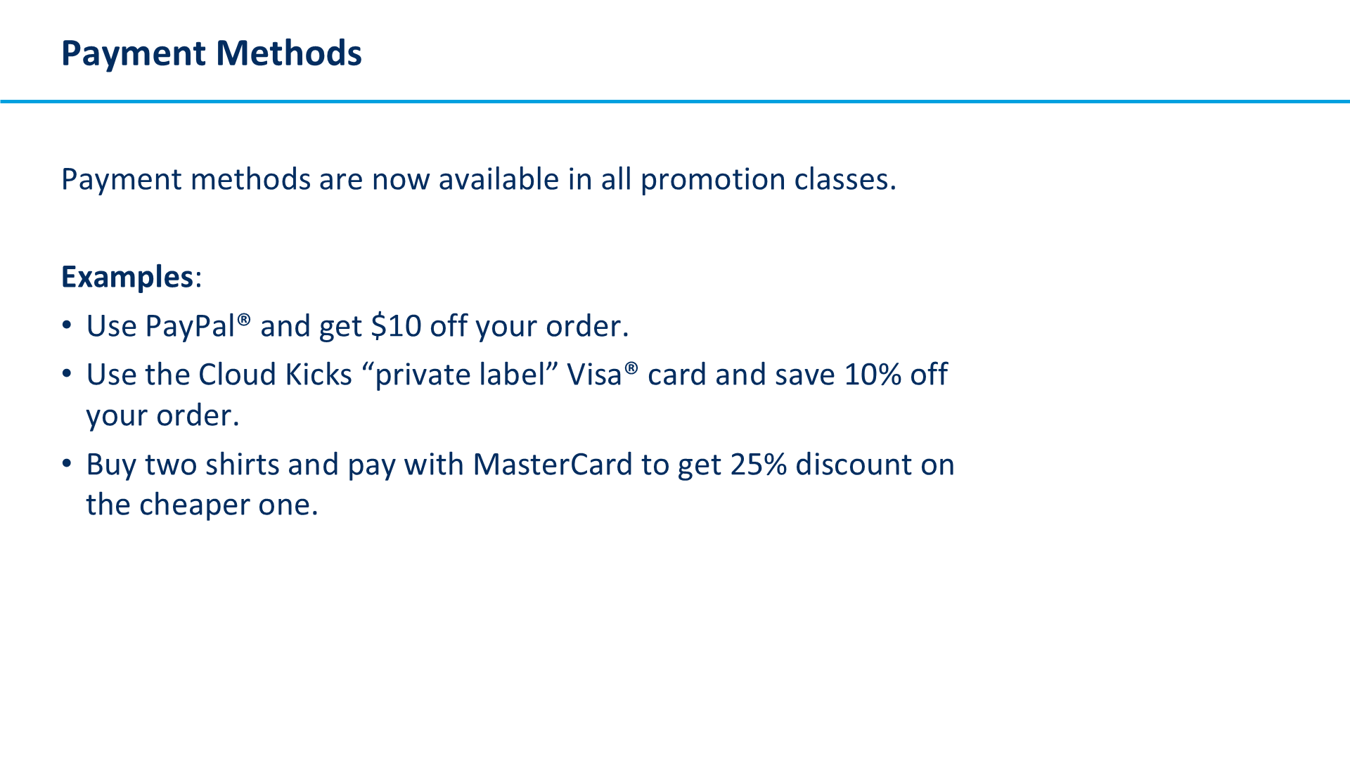 Payment Methods
